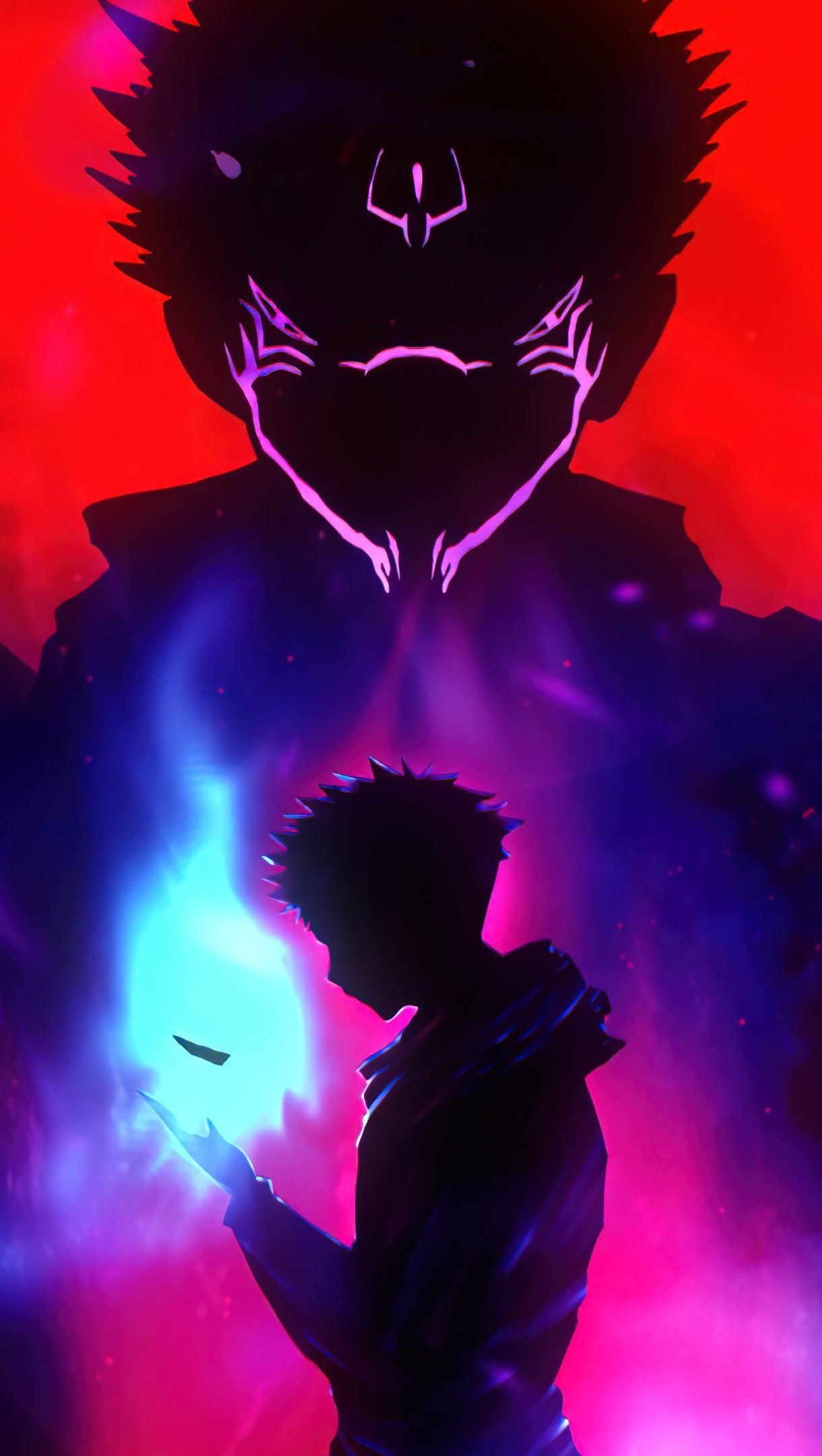 1220x2160 Yuji Itadori from Jujutsu Kaisen Anime Wallpaper 4k for iPhone and Mobile Phone