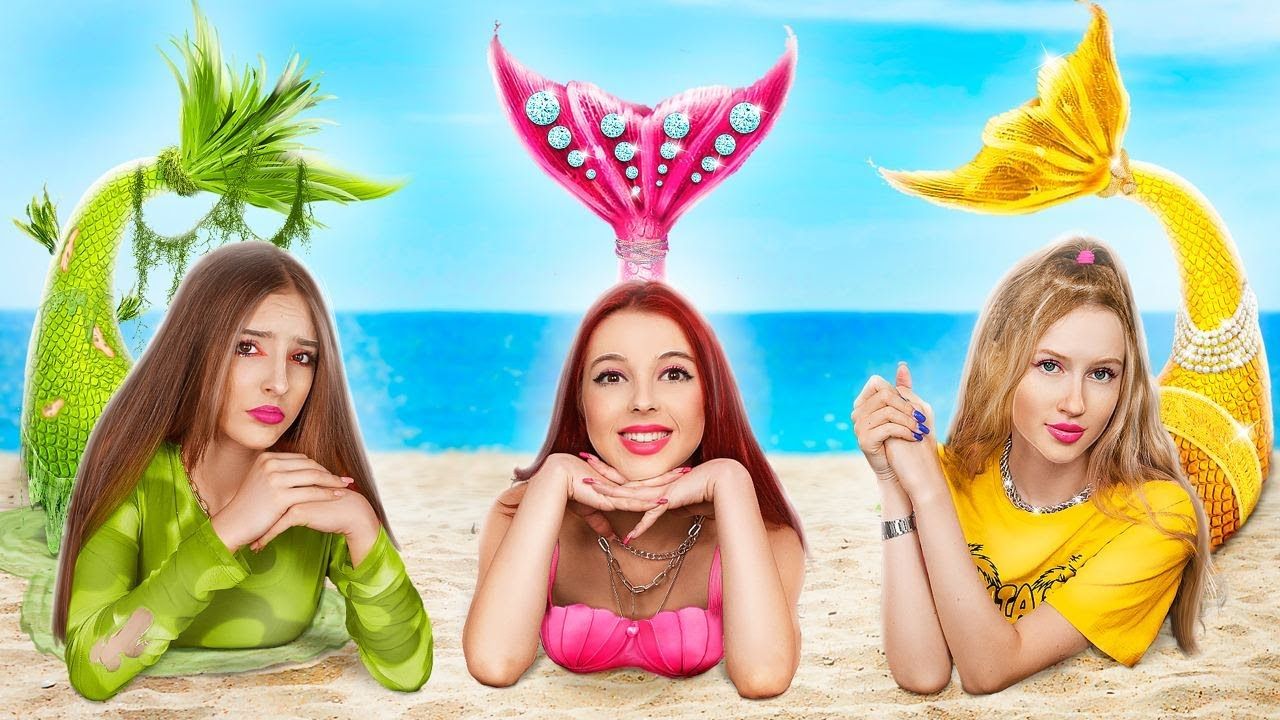 1280x720 How to Become a Popular Mermaid.. Rich VS Poor Mermaid