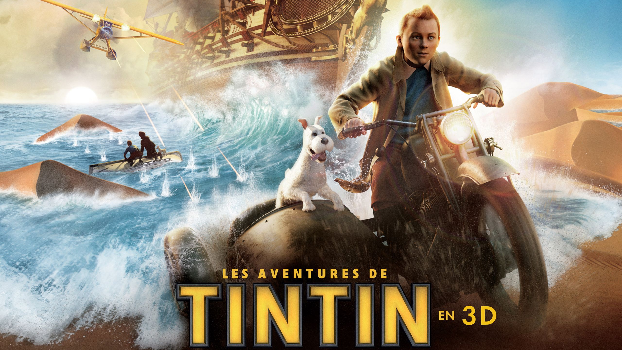 2560x1440 est100 一些攝影(some photo): The Adventures of Tin Tin: Secret of the Unicorn , Steven Spielberg, Jamie Bell 丁丁歷險記