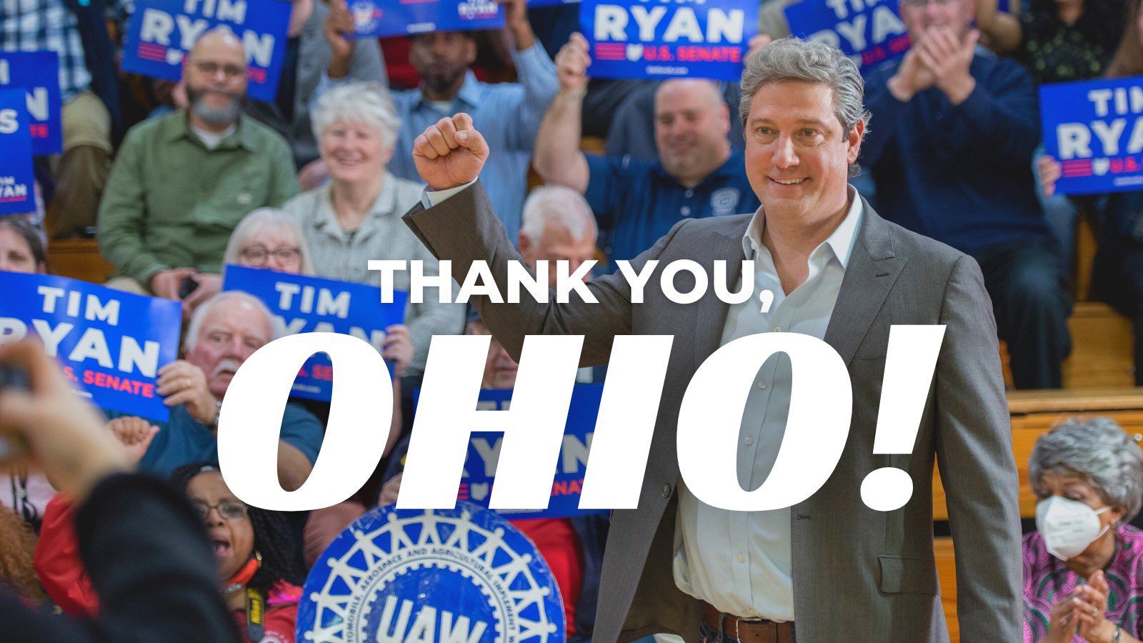 1600x900 Tim Ryan on X: On to November! Never bet against Ohio. / X