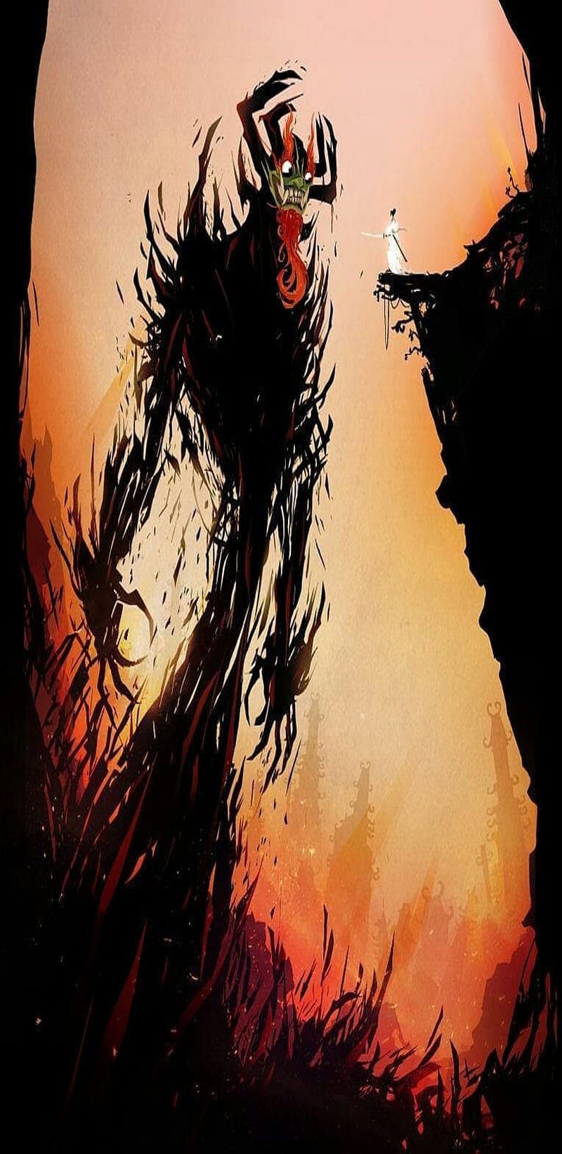 800x1644 Samurai Jack, aku, cartoon network, jack, samurai, HD phone wallpaper