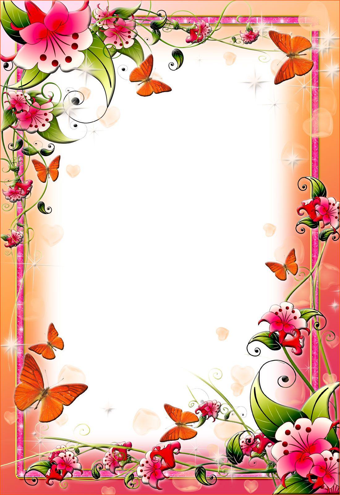 Floral Border Wallpapers - Top Free Floral Border Backgrounds -  WallpaperAccess