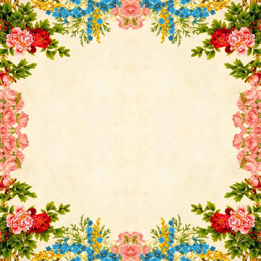 Floral Border Wallpapers Top Free Floral Border Backgrounds