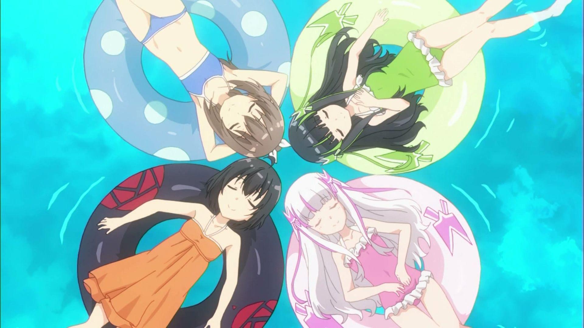 1920x1080 Time for the obligatory beach episode. BOFURI: I Don't Want to