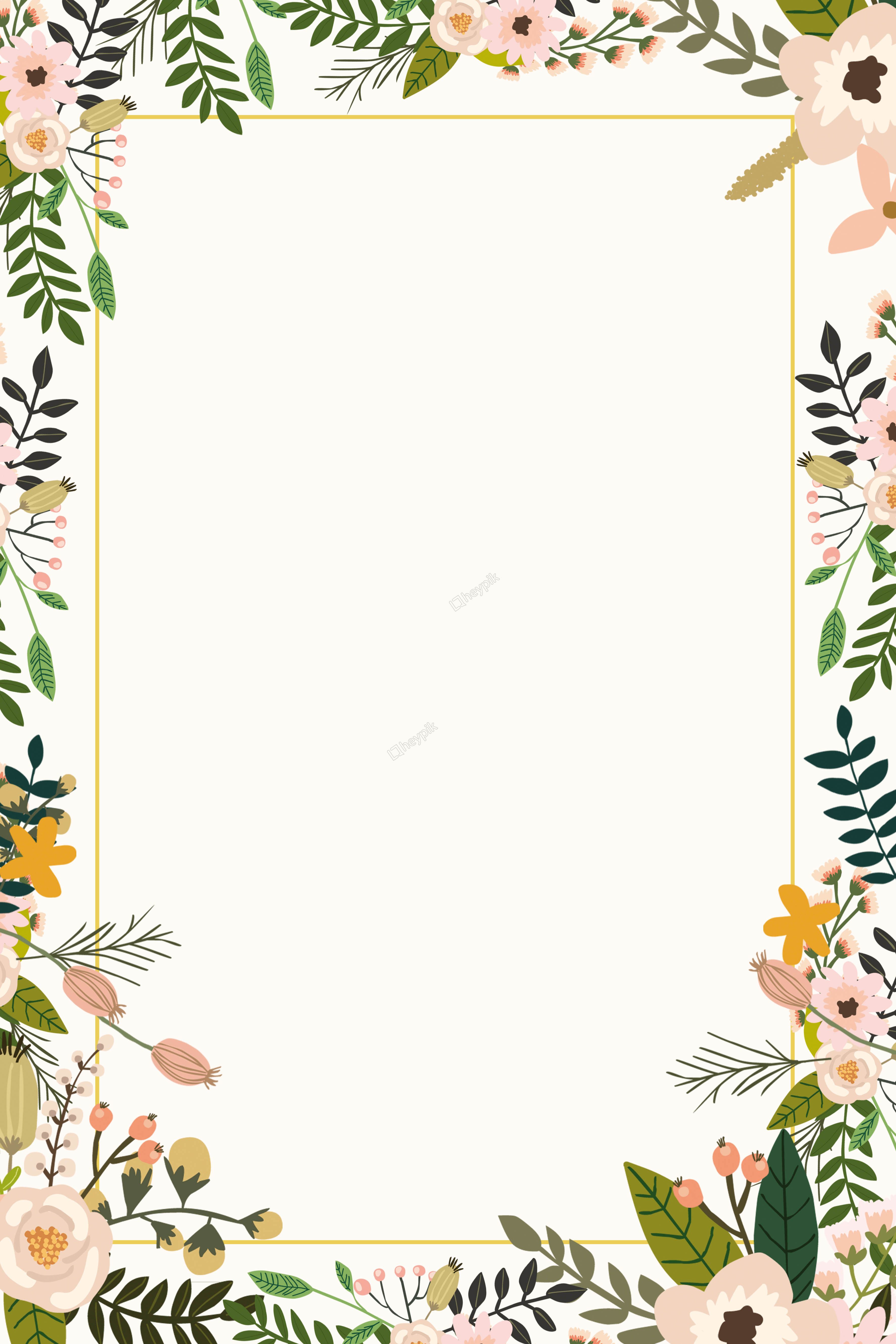 Pink Floral Border Png  Flower Border Transparent Background Transparent  PNG  3050x2942  Free Download on NicePNG