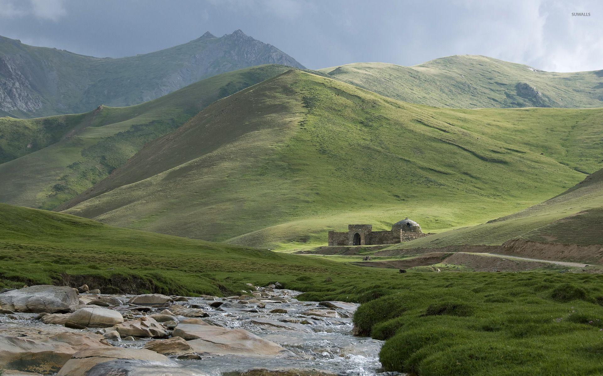 1920x1200 Caravansary on Silk Road in Kyrgyzstan wallpaper