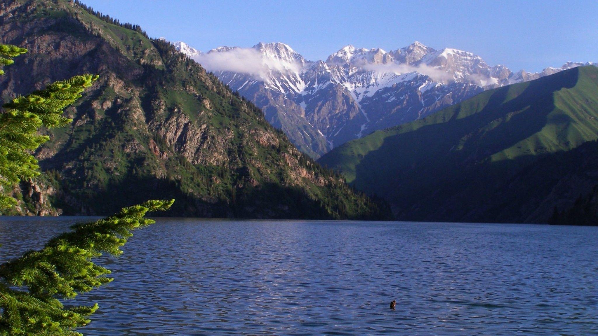 2048x1152 Kyrgyzstan landscape of Asia Travel Picture Gallery Wallpaper