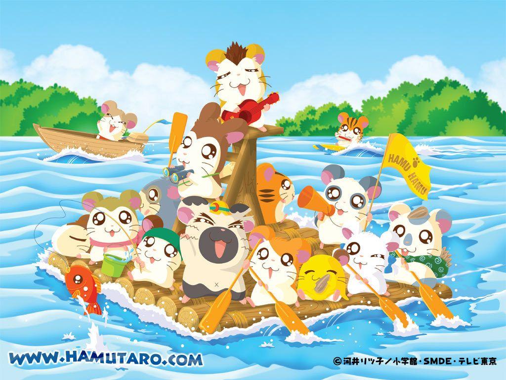 1024x768 bijou boss cappy dexter hamtaro hamtaro (character) howdy jingle