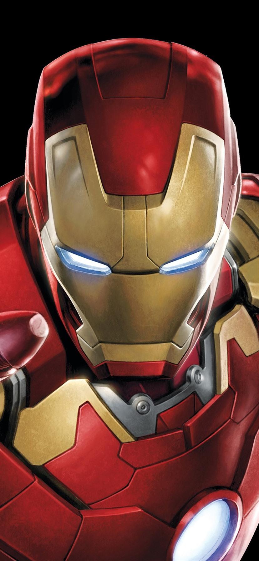 828x1792 Iron Man, Hands, Superhero, Black Background 828x1792 IPhone 11 XR