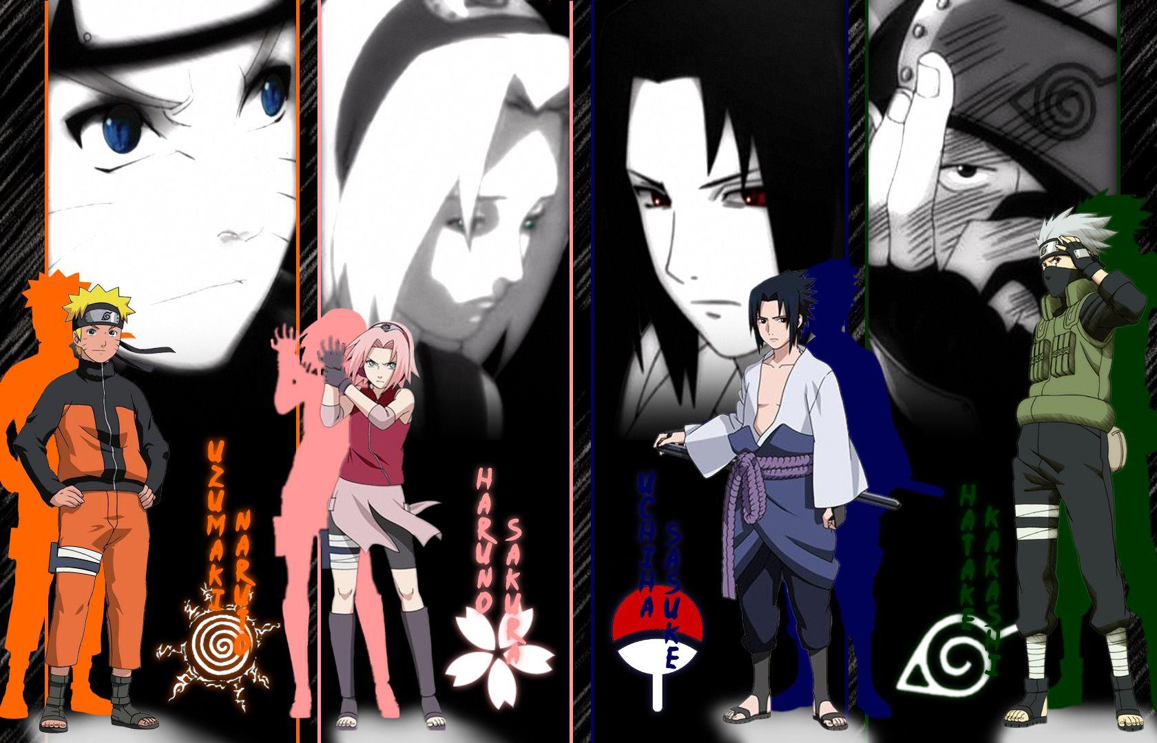 1680x1080 Anime, Naruto, Hatake Kakashi, Uchiha Sasuke, Uzumaki