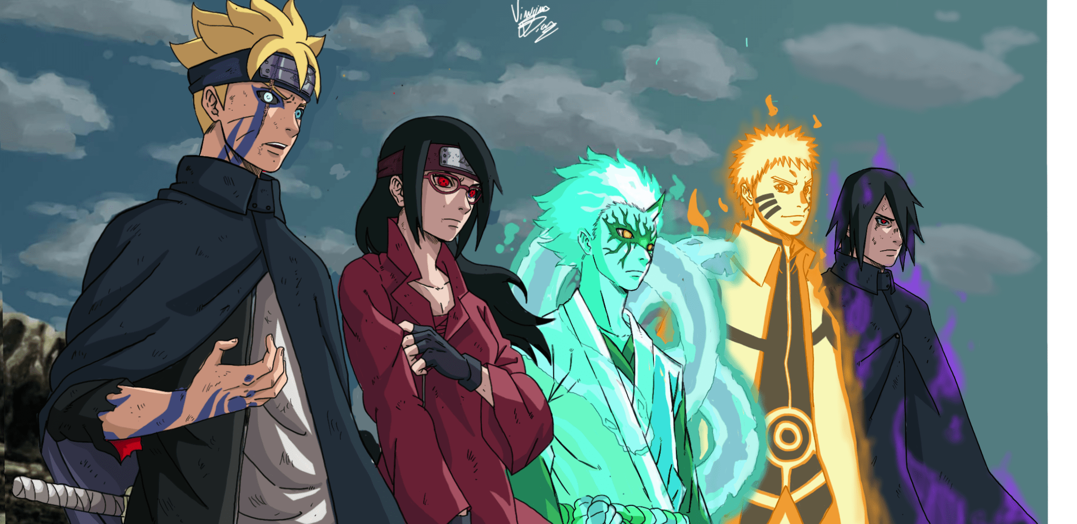 2220x1080 Old Team 7 and New Team 7 future team up. Animasi, Kartun
