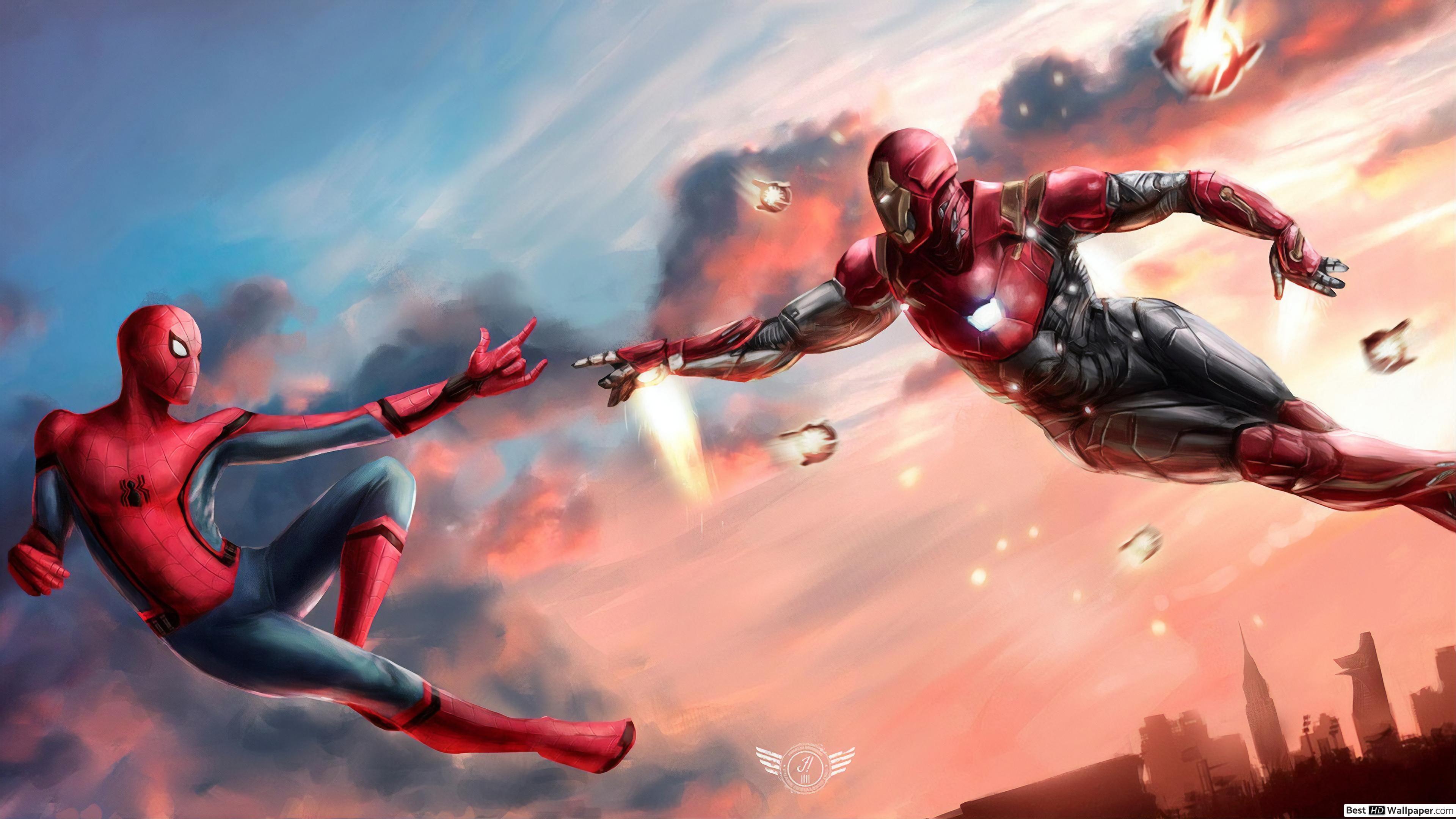 Spider Man And Iron Man Wallpapers - Top Free Spider Man And Iron Man  Backgrounds - WallpaperAccess