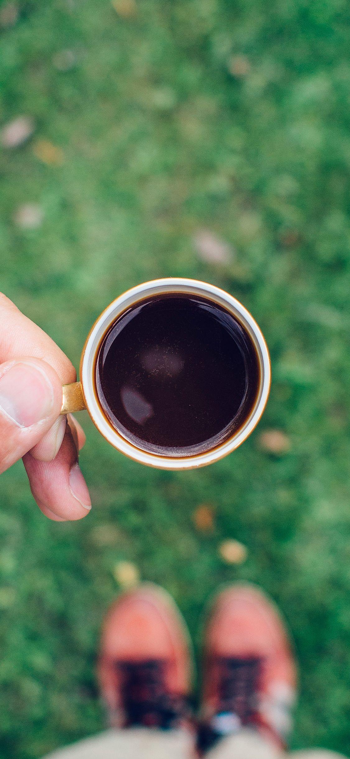 1125x2436 iPhoneXpapers cup coffee nature man espresso green