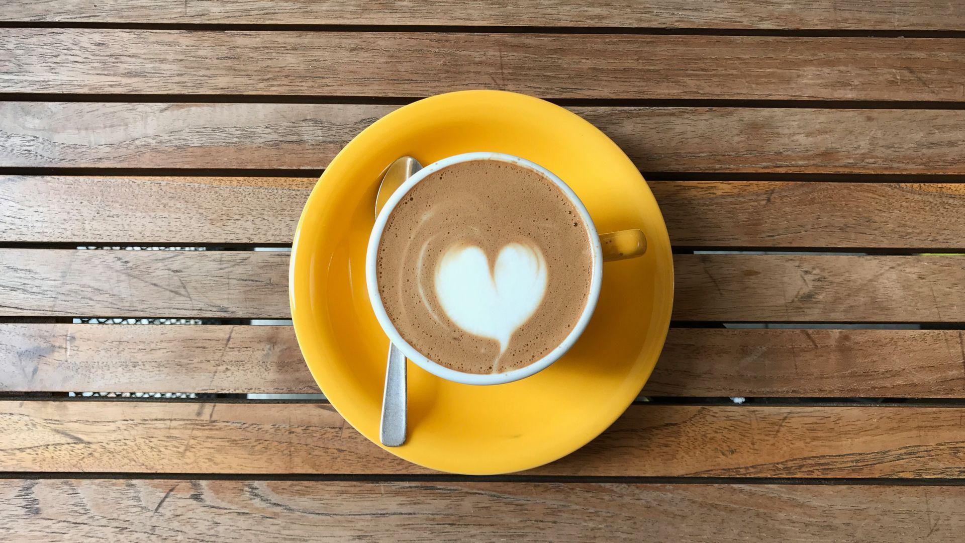 1920x1080 Espresso With Heart Design Wallpaper