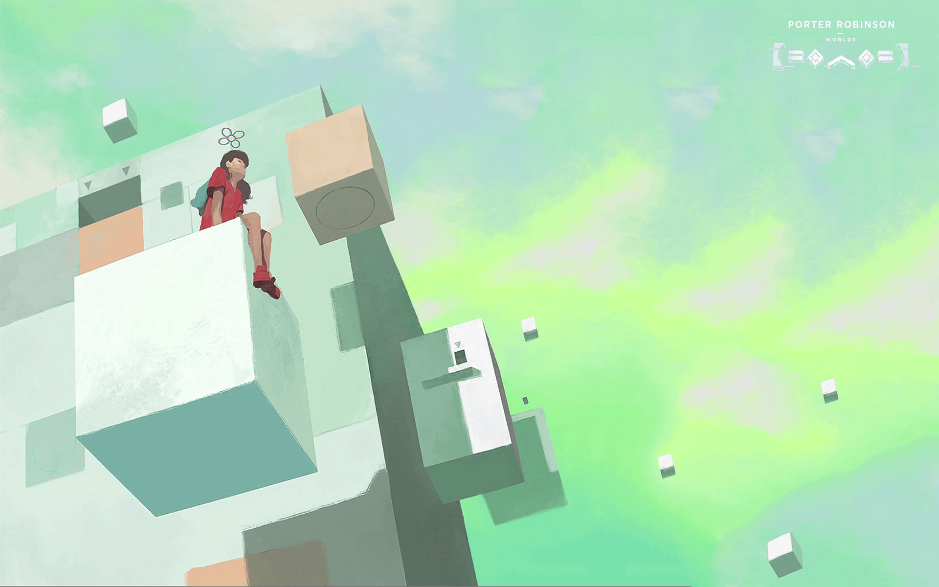 1920x1200 Wallpaper from Porter Robinson's Worlds concept art