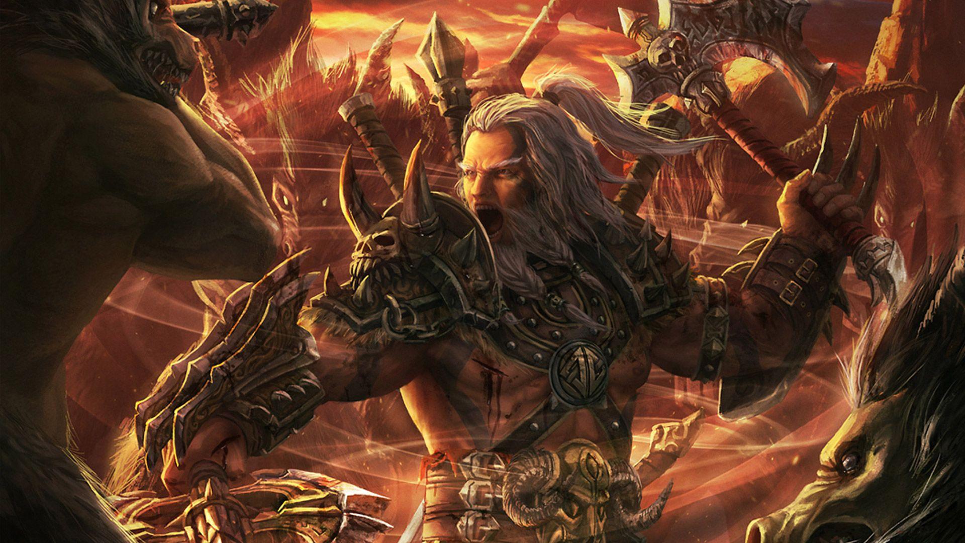 1920x1080 Diablo 3 Barbarian Wallpaper 4k
