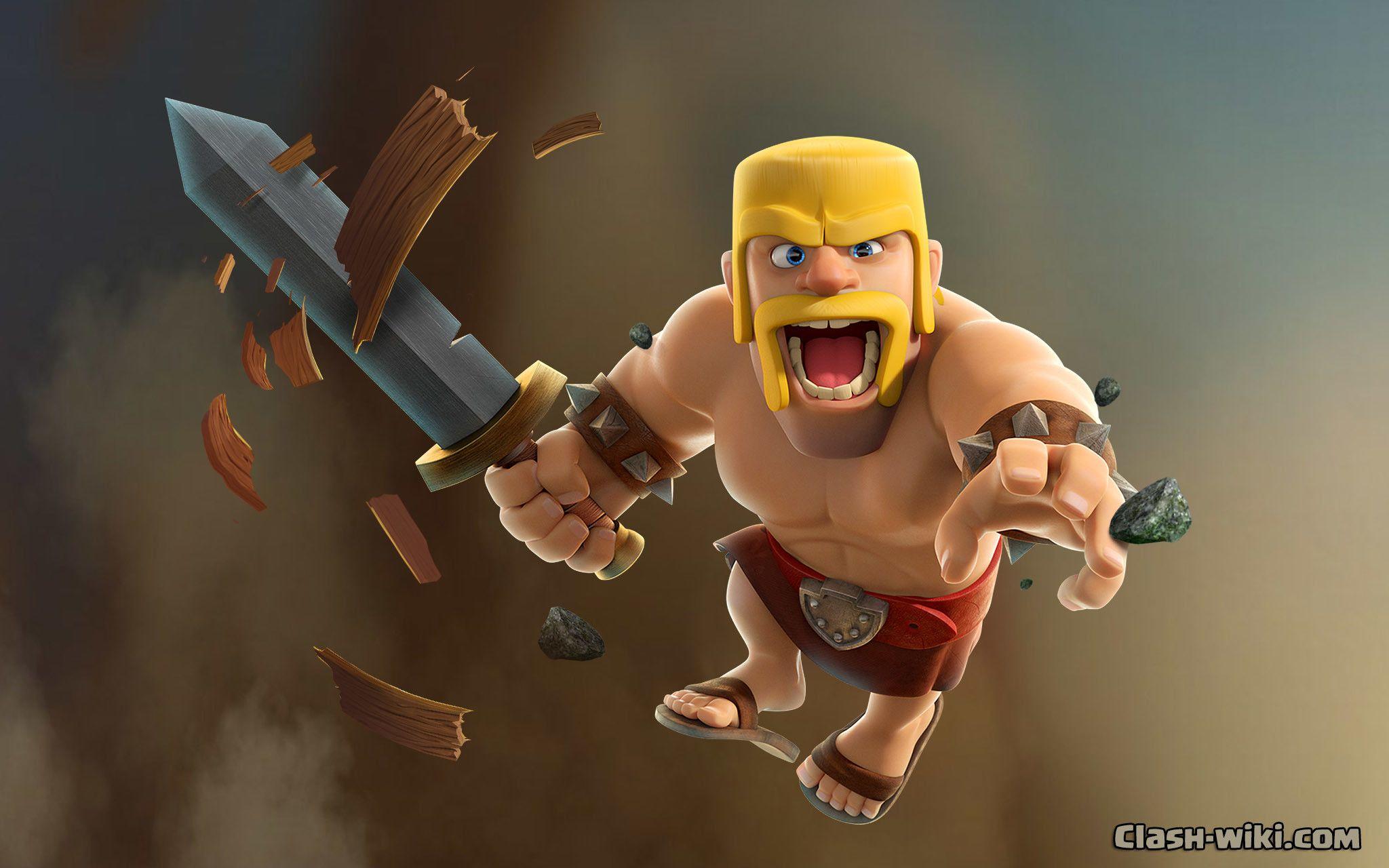 2048x1280 Clash of Clans Barbarian Wallpaper