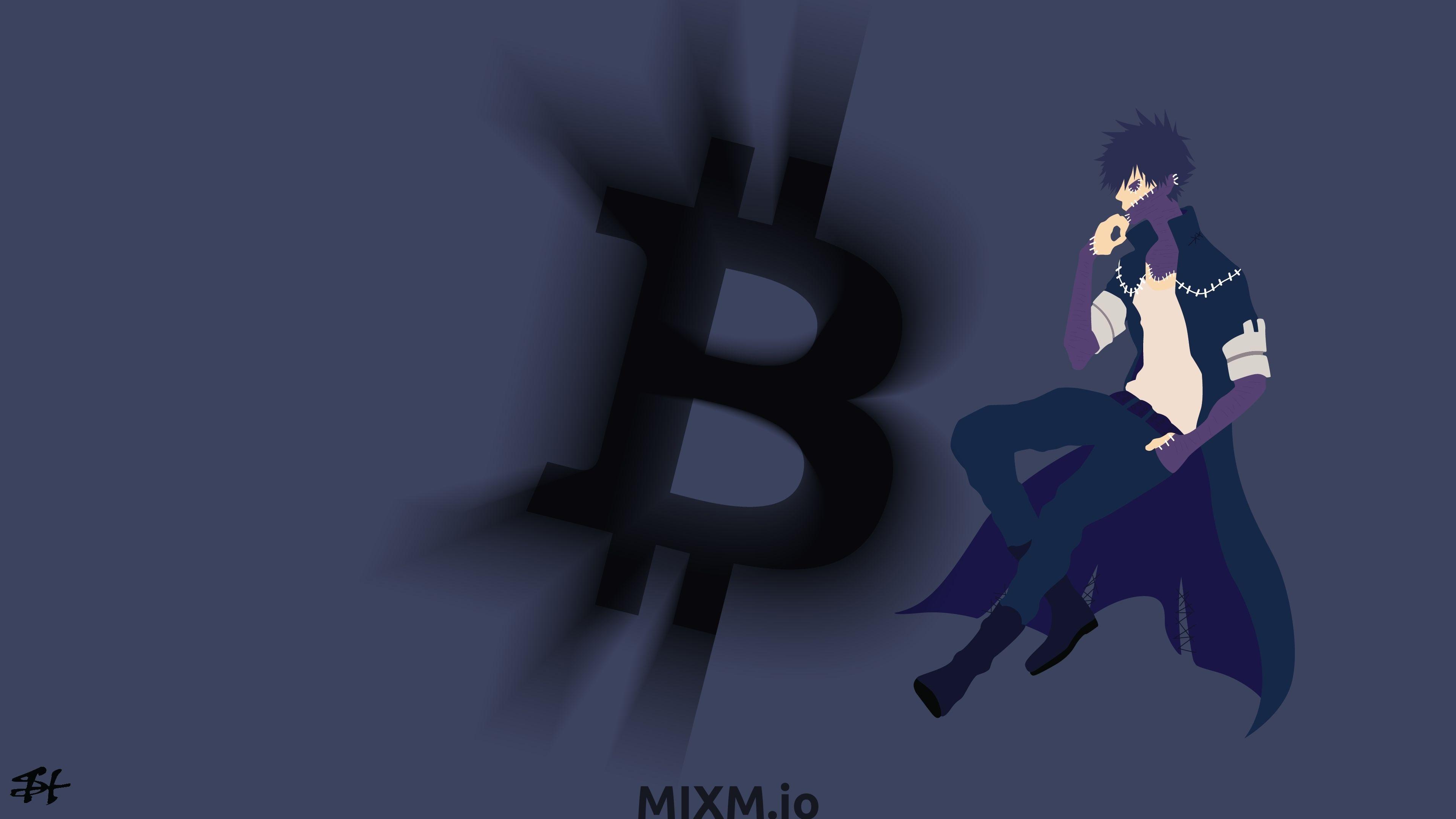3840x2160 Bitcoin B Logo Dabi Minimalist My Hero Academia 6750 Dark