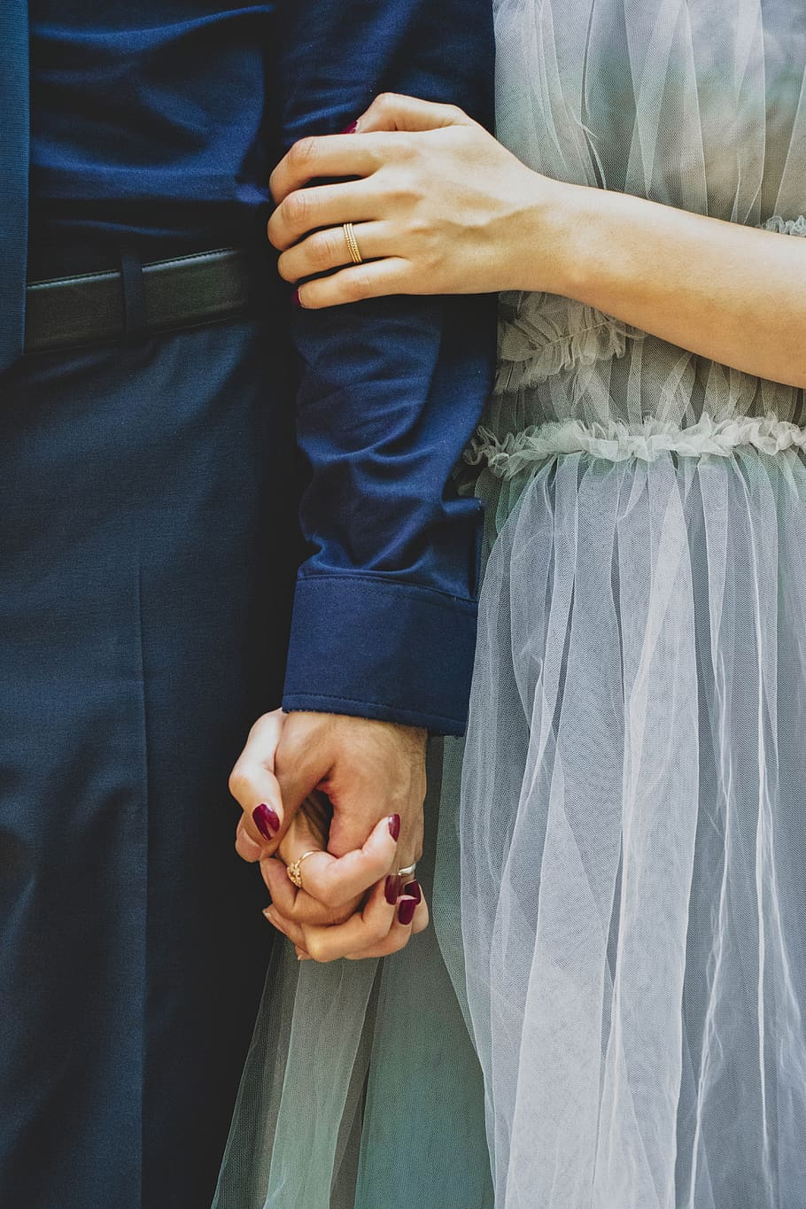 910x1365 HD wallpaper: man and woman holding hands, human, person, finger