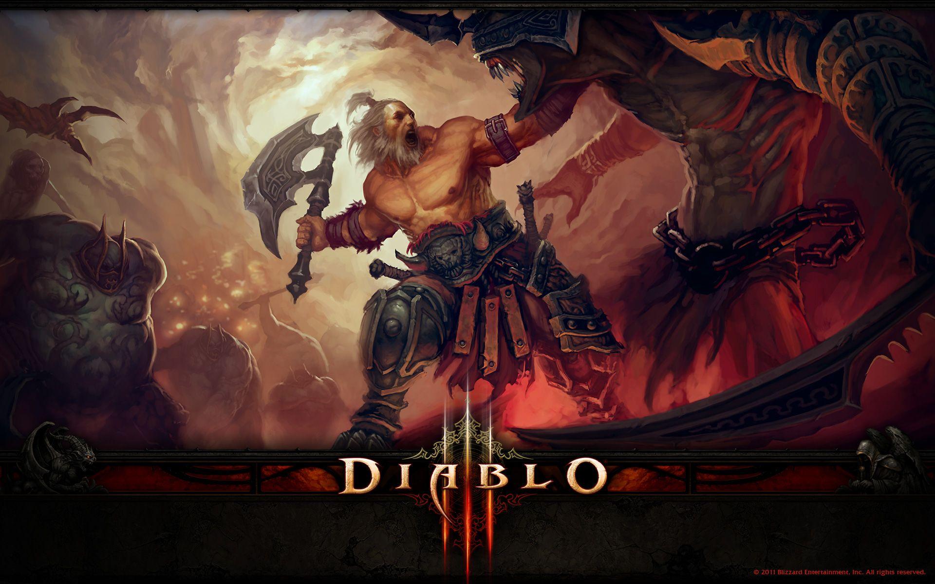 1920x1200 Diablo 3 The Barbarian Wallpaper