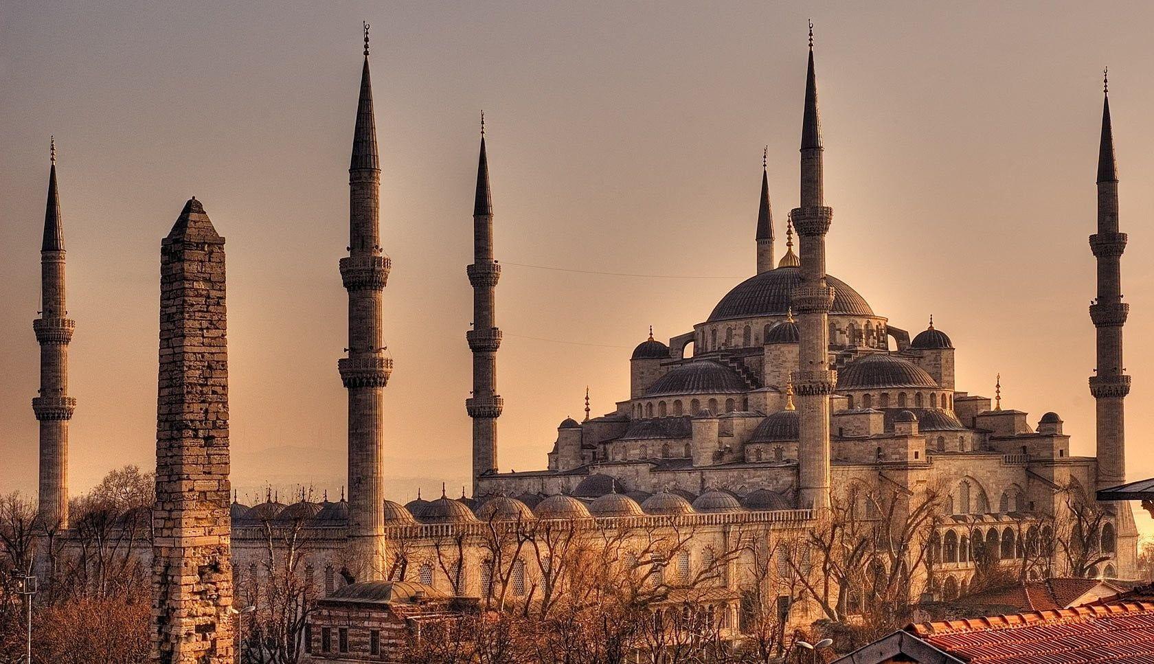 1680x967 Hagia Sofia, mosque, Istanbul, Turkey, architecture HD wallpaper
