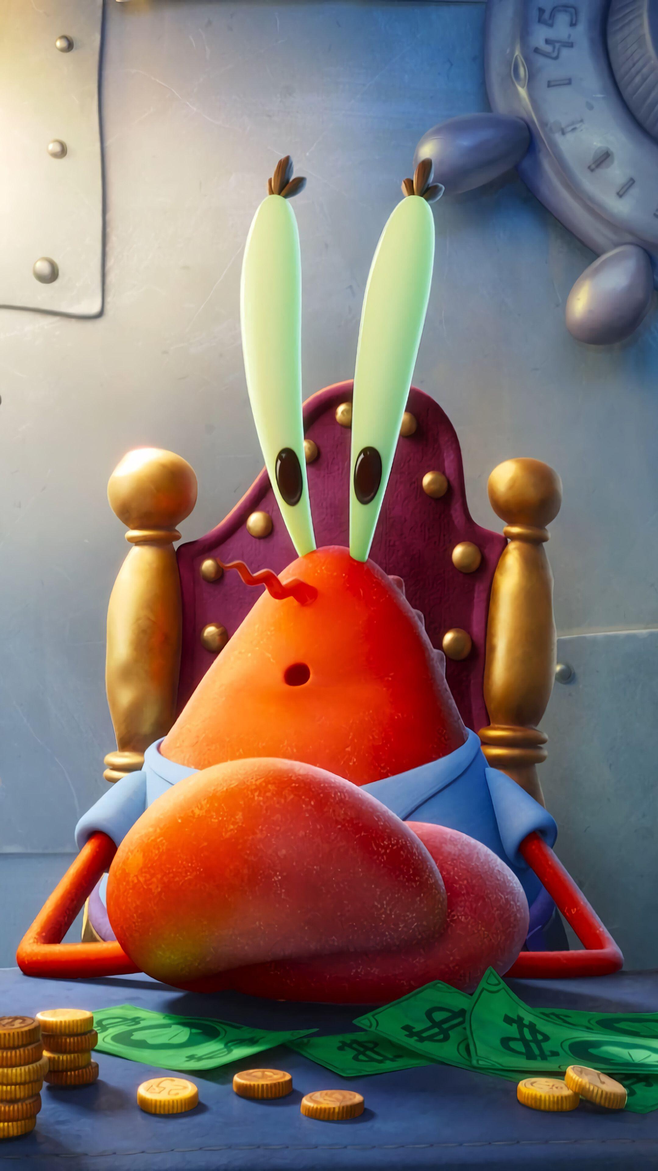2160x3840 Mr. Krabs wallpaper and background