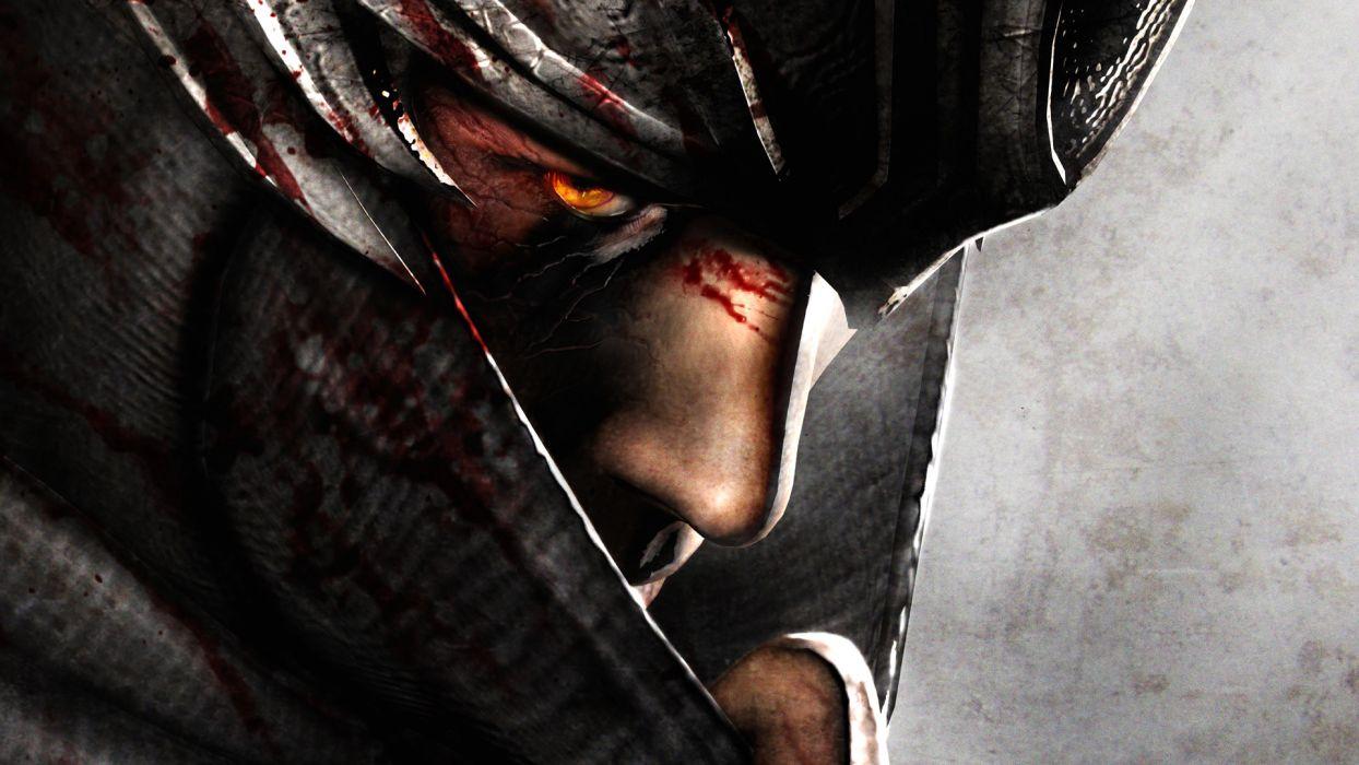 1244x700 NINJA GAIDEN fantasy anime armor mask blood g wallpaper