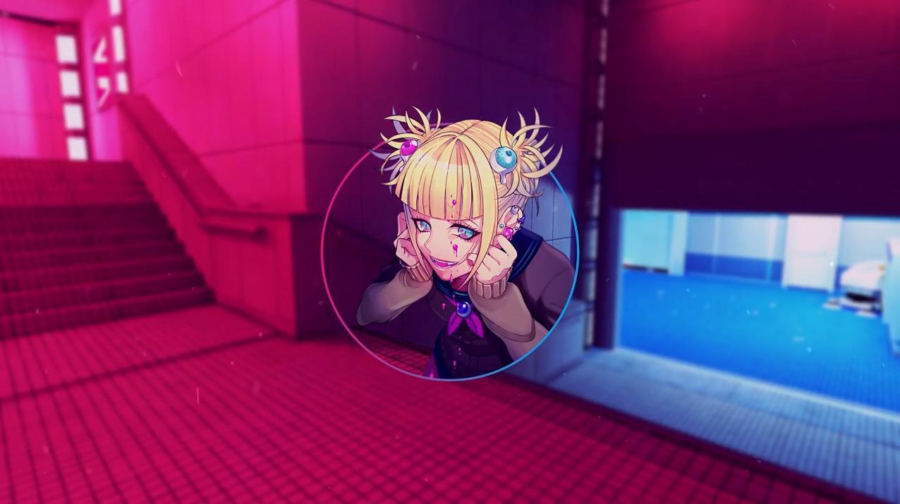 1276x715 Anime Himiko Toga Particles Live Wallpaper