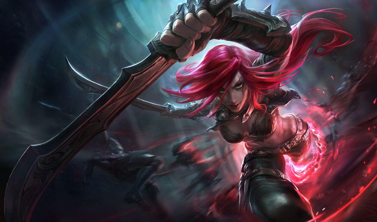 1215x717 Katarina Classic Skin of Legends Wallpaper