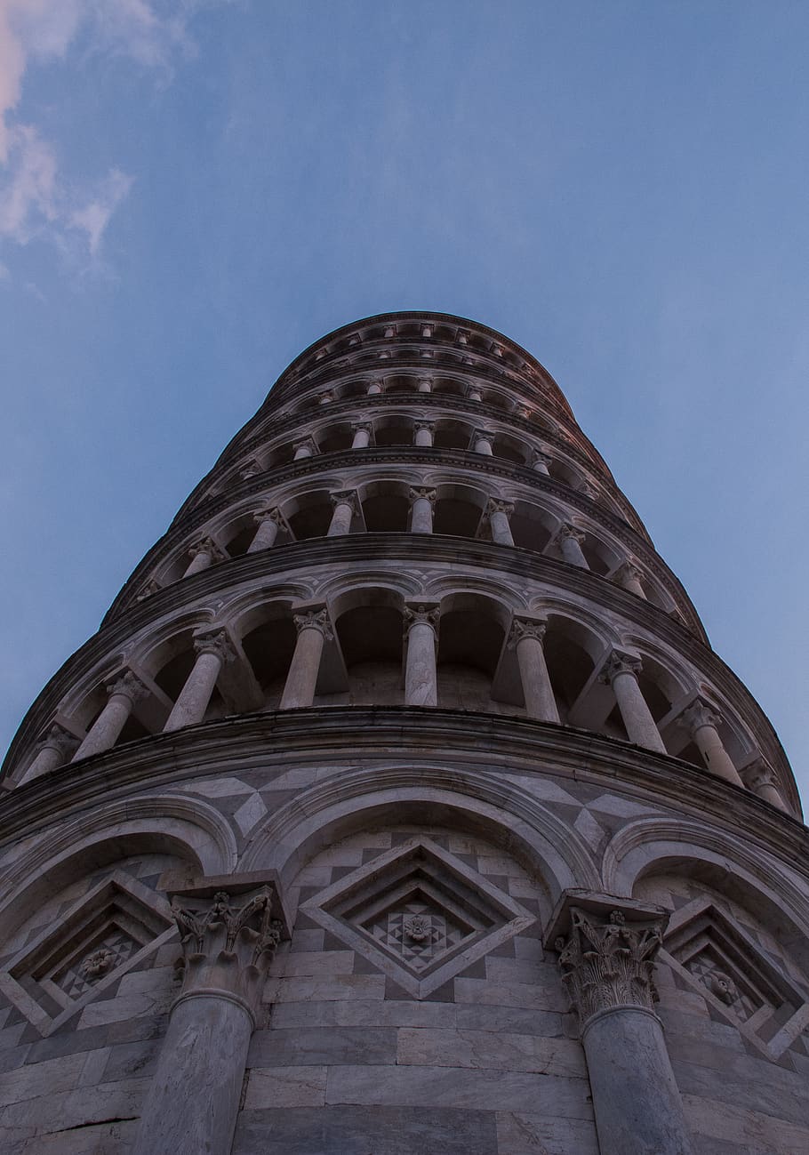 910x1299 HD wallpaper: pisa, italy, city, windows, monument, art, tower
