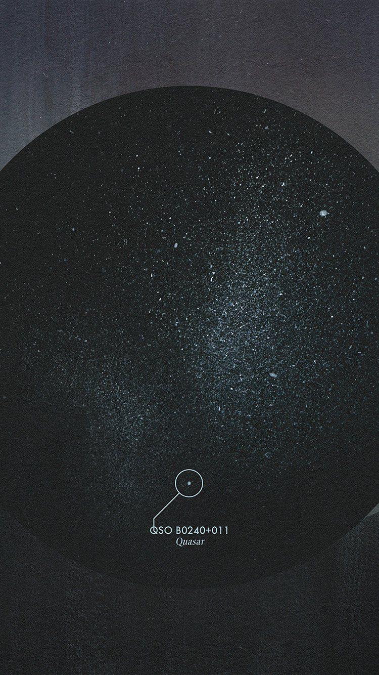 750x1334 Simple Minimal Space Circle Art Illustration
