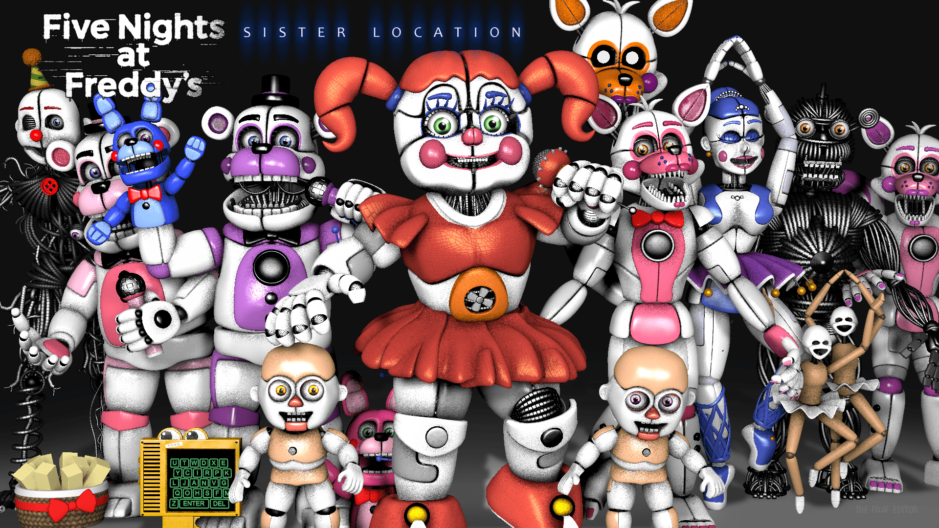 Five Nights at Freddy's: Sister Location - Baby Wall Poster, 22.375 x 34  