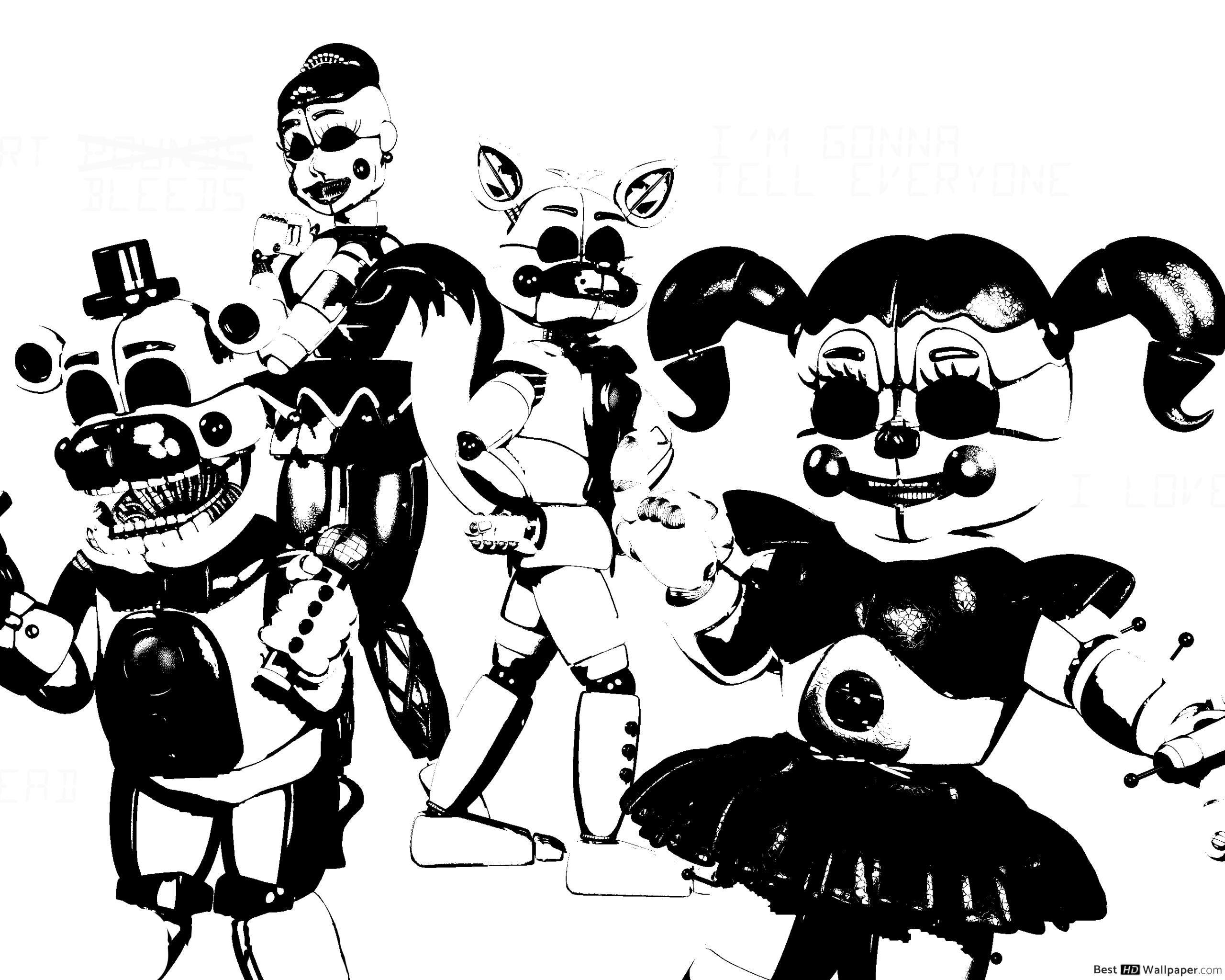 2560x2048 Five Nights at Freddy's Sister Location Society HD wallpaper download