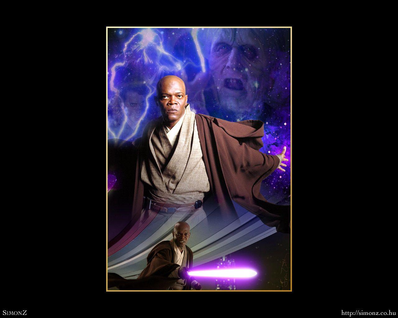 1280x1024 Mace Windu Wars Characters Wallpaper