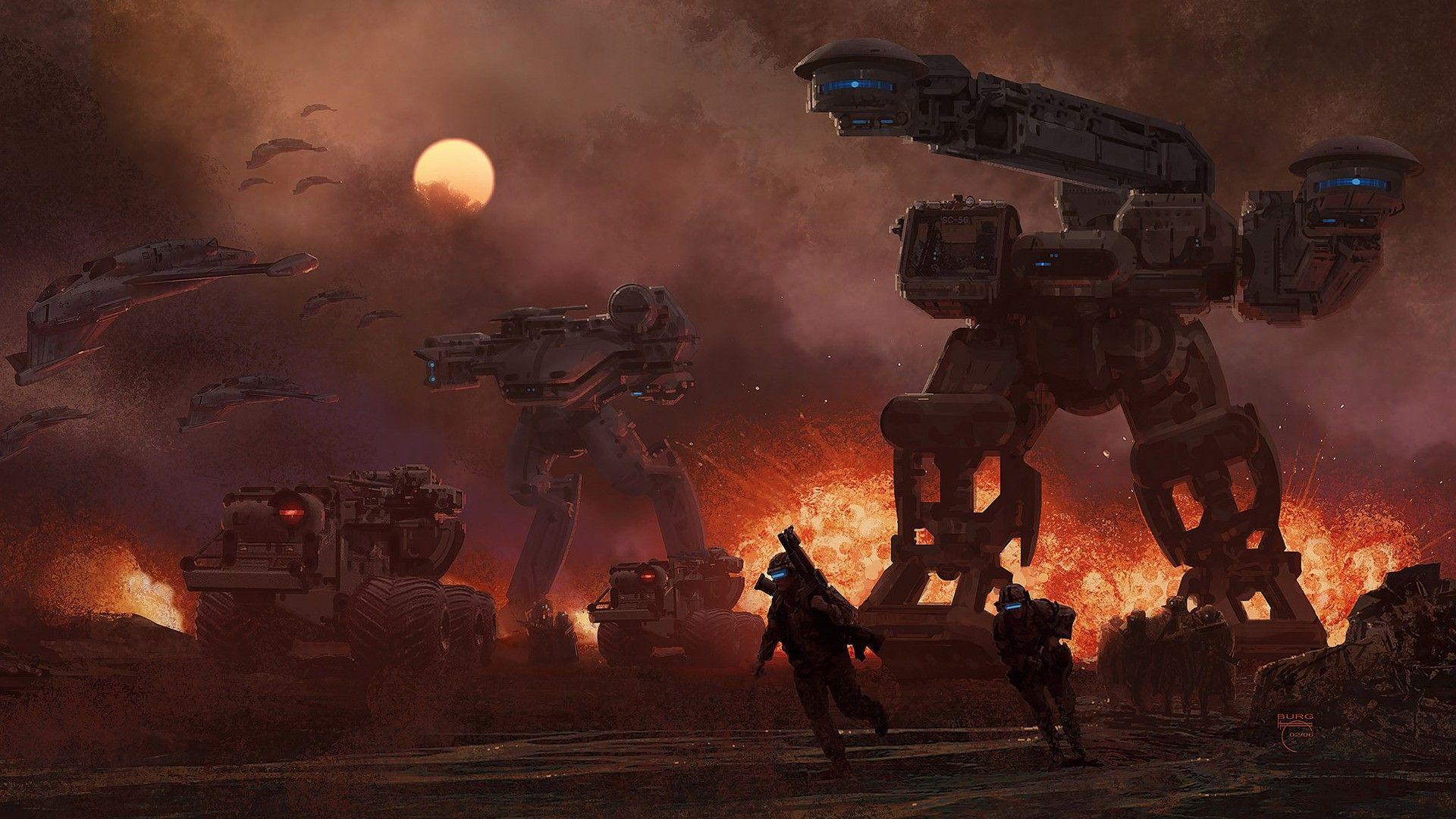 1920x1080 Download Futuristic Mecha Wallpaper 1920x1080