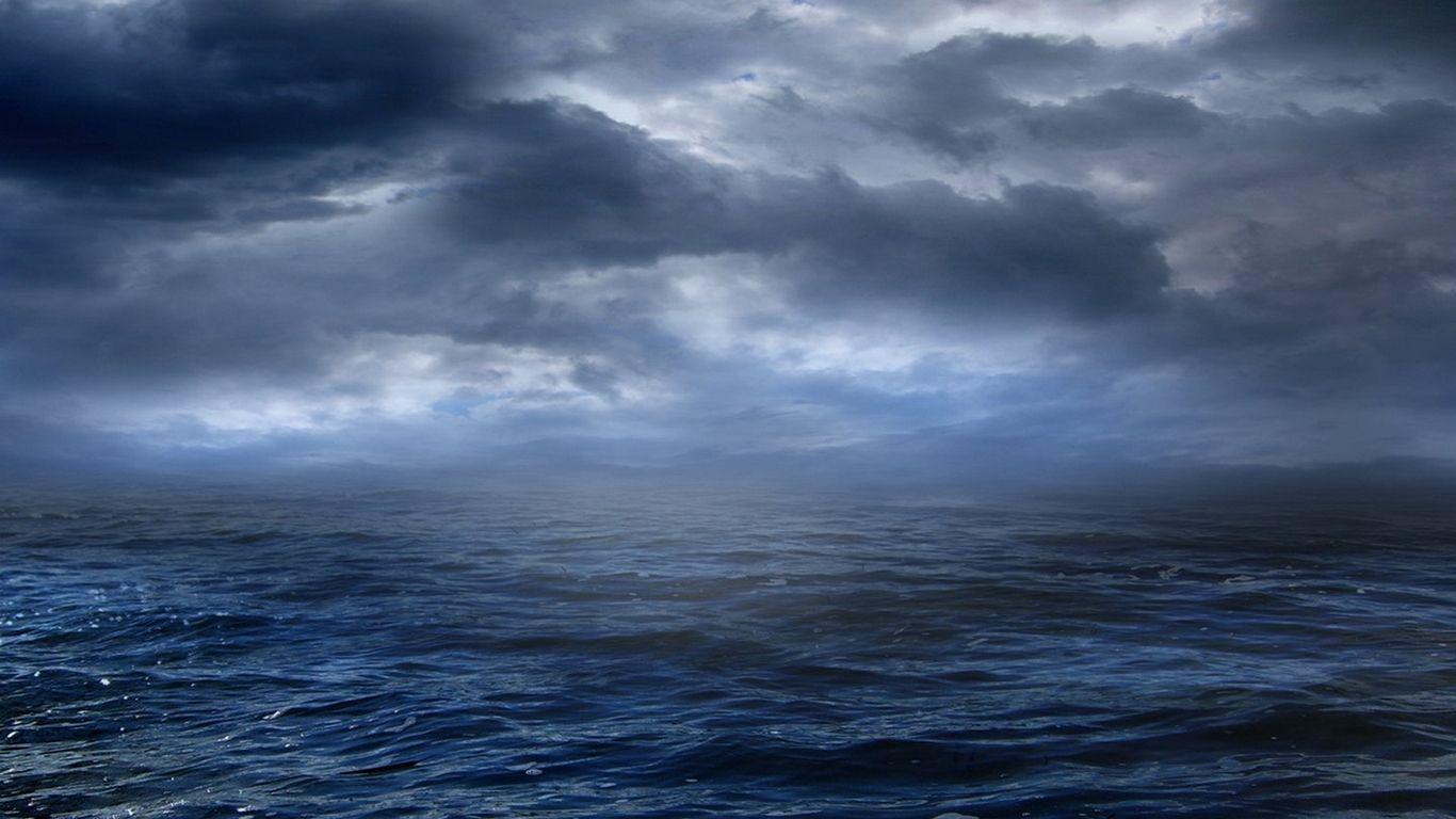 1366x768 Storm at Sea Background. Naruto Storm 4