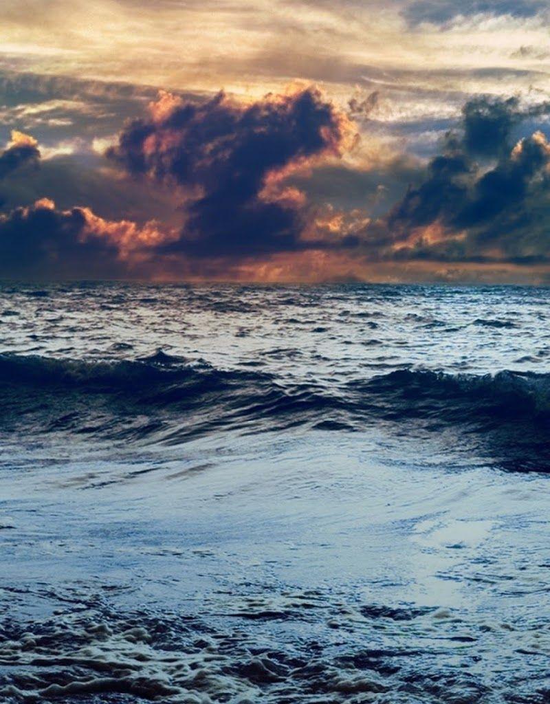 800x1024 Galaxy Note HD Wallpaper: Dark Stormy Sea Sunset Galaxy Note HD
