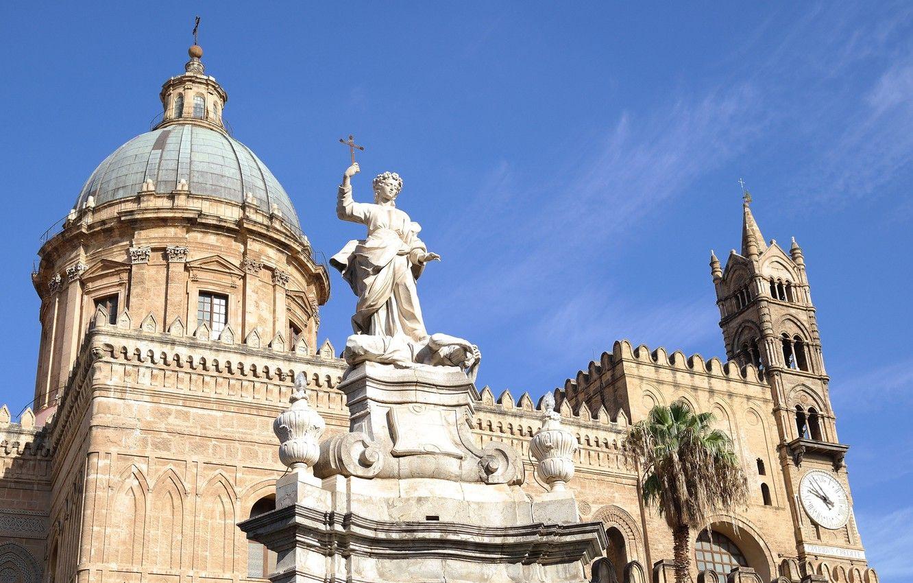 1332x850 Photo Wallpaper Italy, Cathedral, Sicily, Palermo