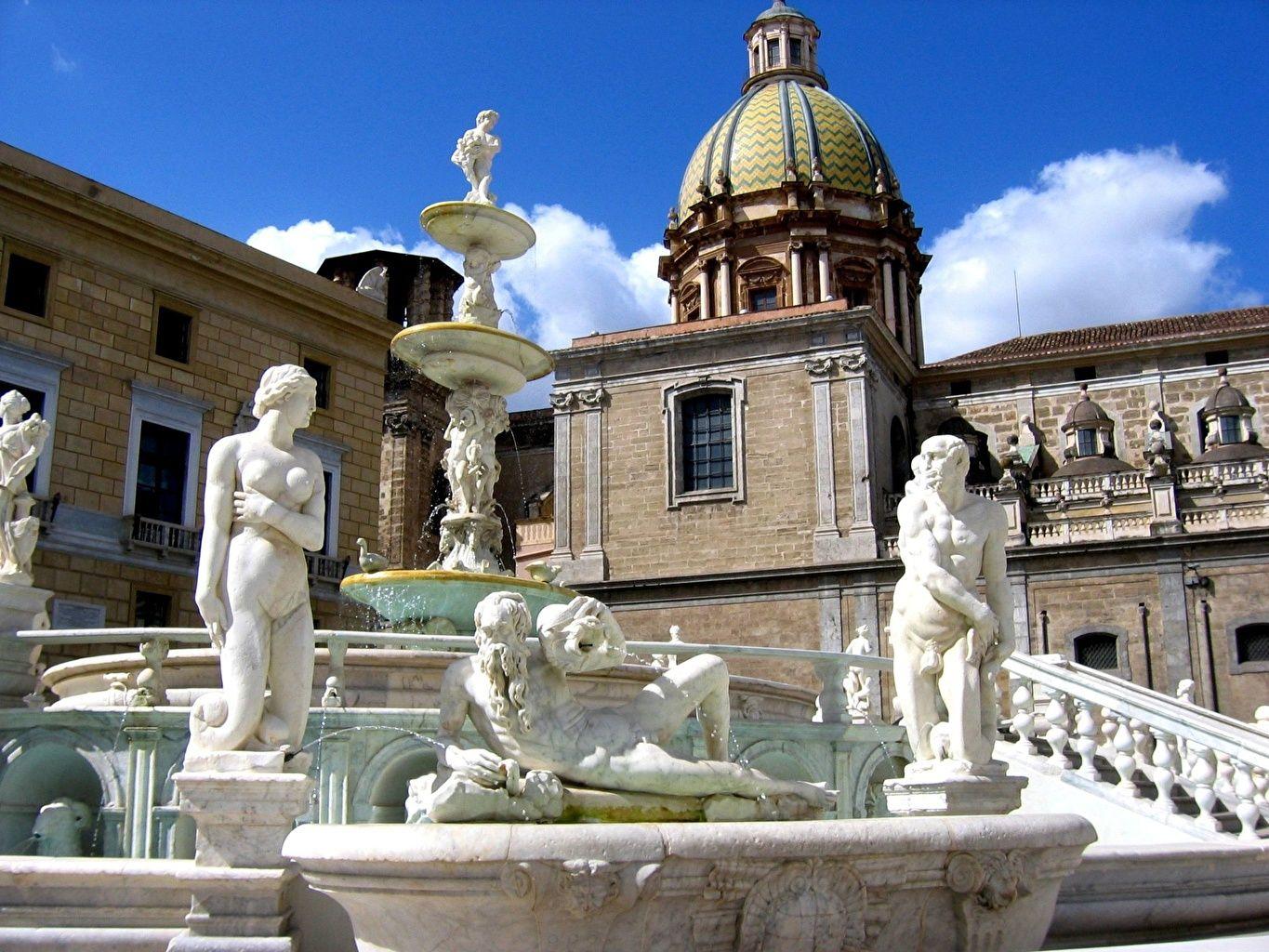 1365x1024 Desktop Wallpaper Italy Palermo Cities