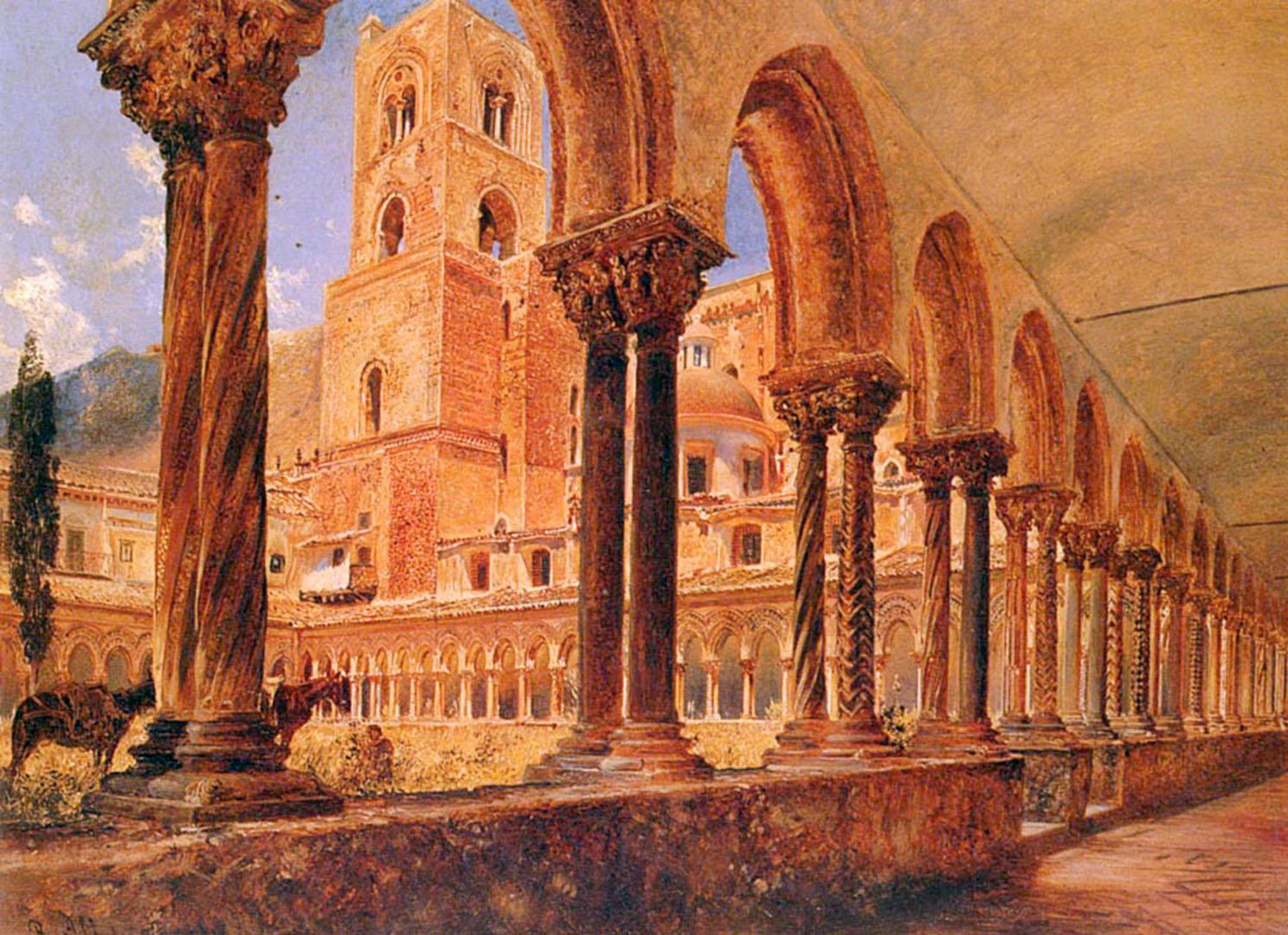 1488x1080 A View Of Monreale Above Palermo Ritter Von Alt, HD