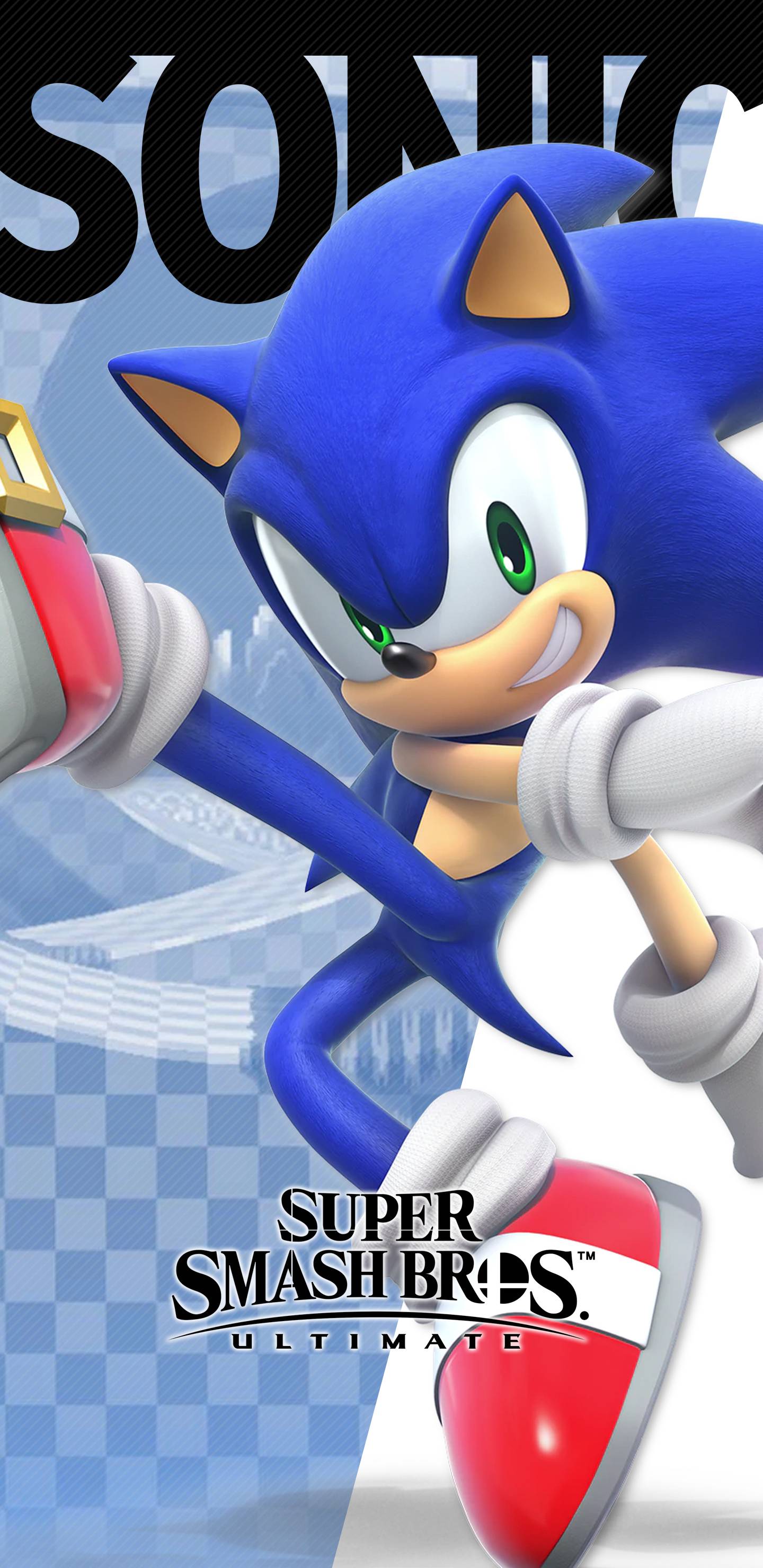 1440x2960 Super Smash Bros Ultimate Sonic Wallpaper. Cat with Monocle