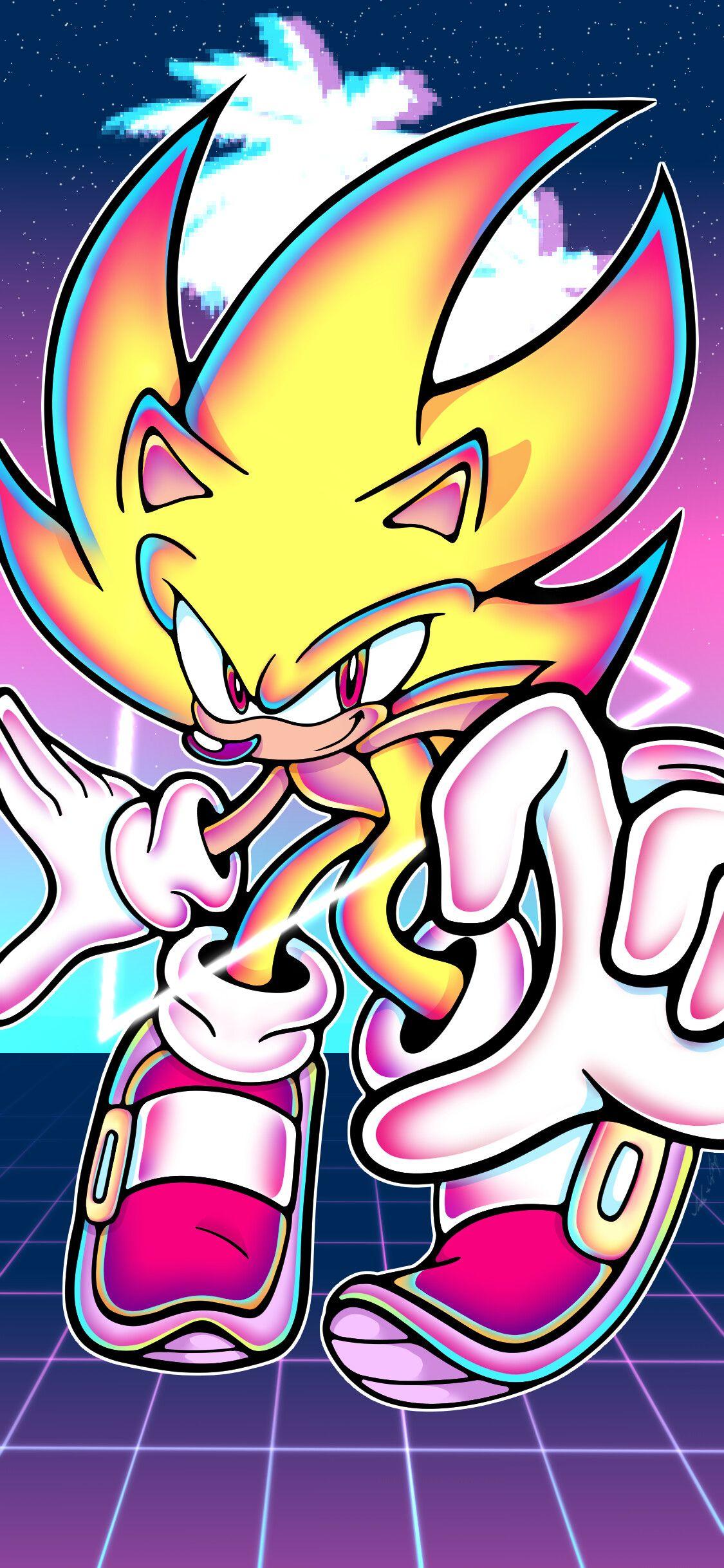 1125x2436 Vaporwave Sonic(s), Lourdes Mancini