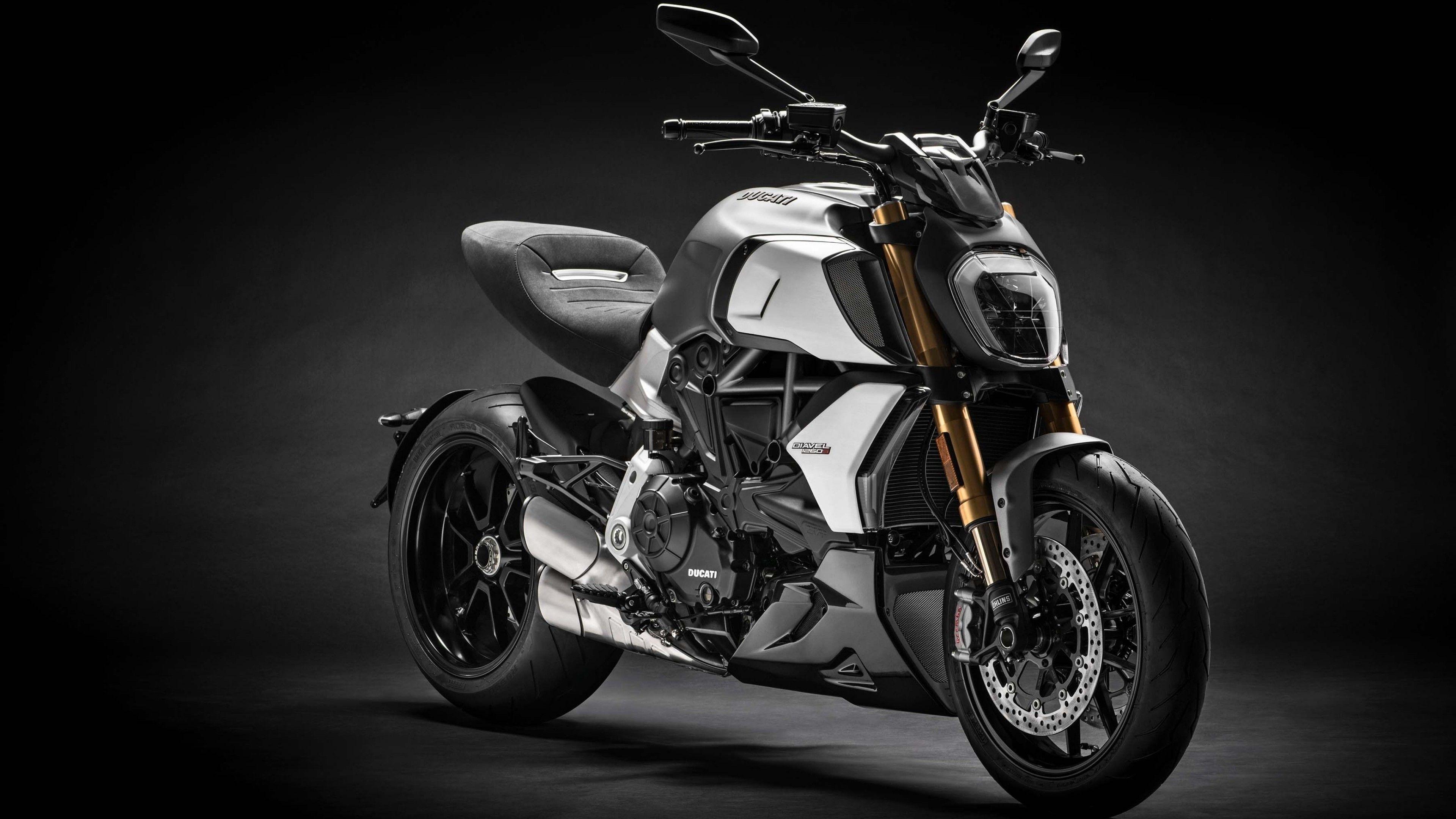 3840x2160 4K Wallpaper of 2019 Ducati Diavel 1260 S Bike