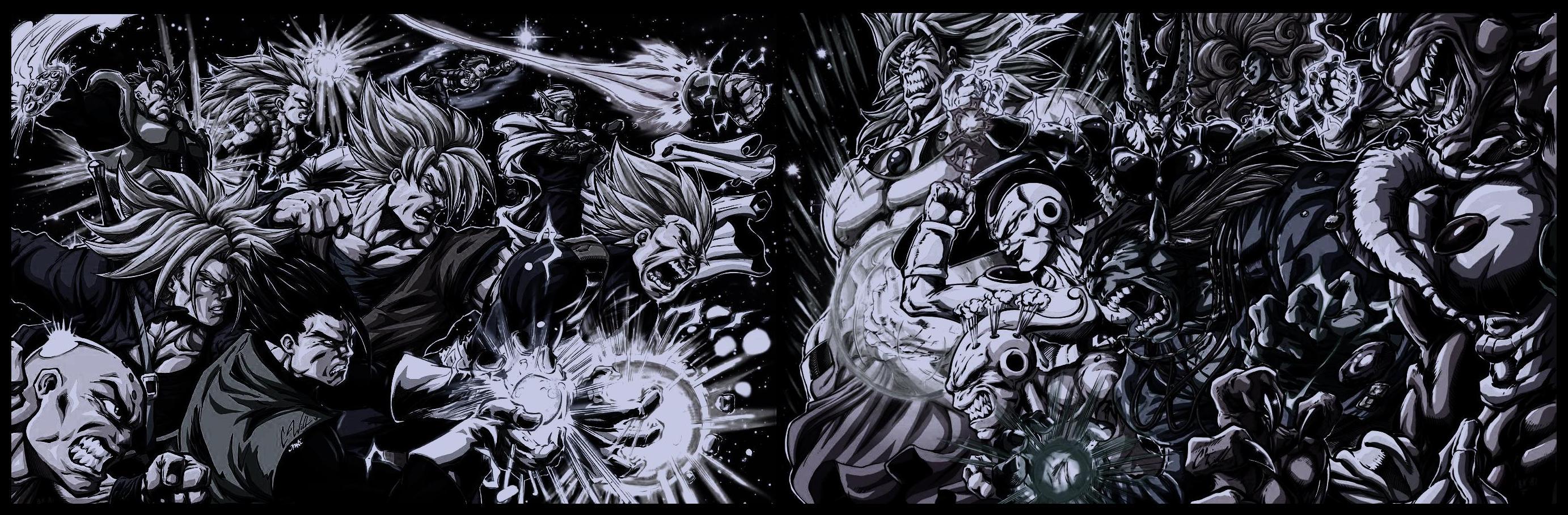Dragon Ball Black and White Wallpapers - Top Free Dragon Ball Black and ...