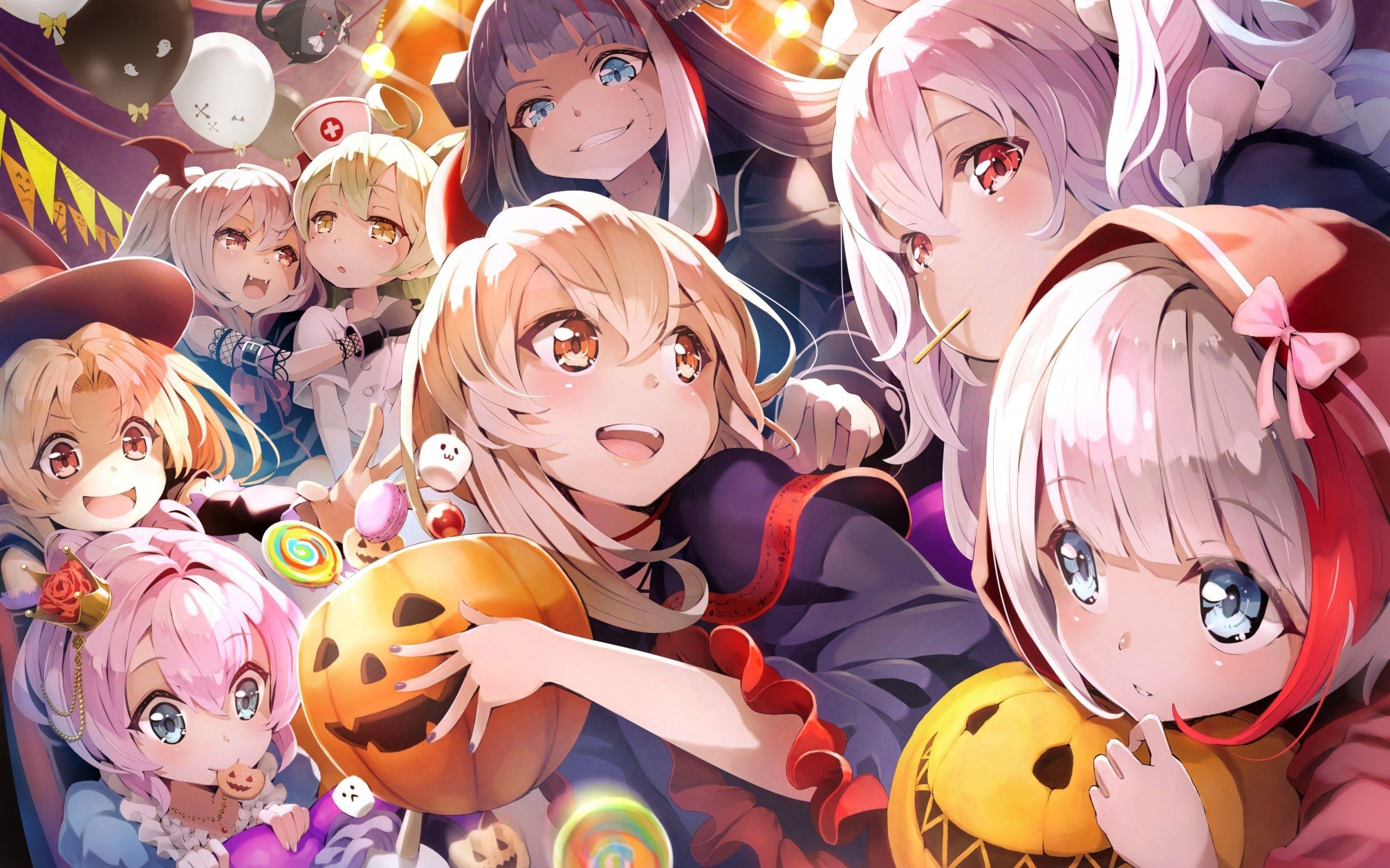 2880x1800 Download 2880x1800 Azur Lane, Halloween Pumpkins, Anime