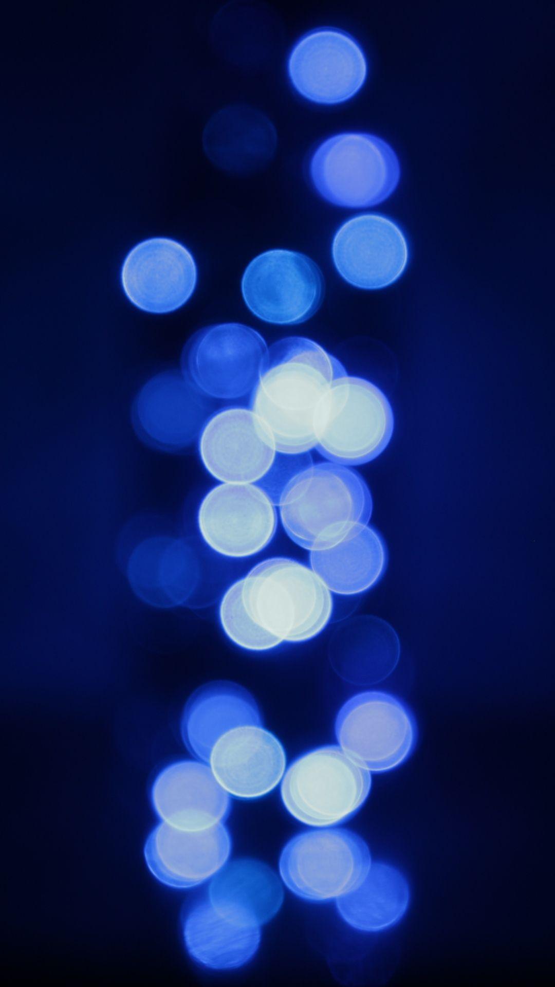 1080x1920 Bokeh blue light wallpaper