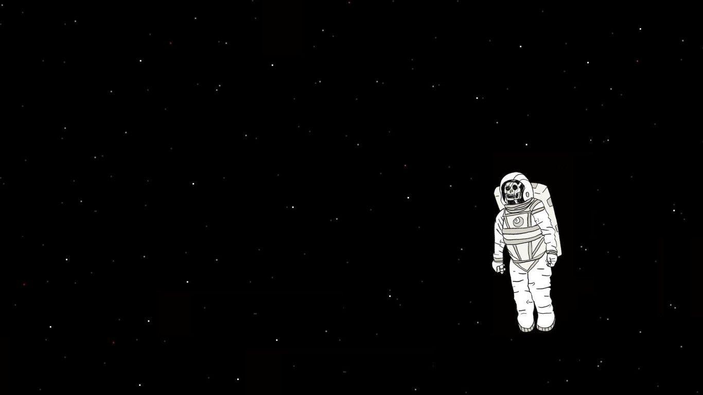 1366x768 Download 1366x768 Astronaut, Stars, Zombie Wallpaper for Laptop