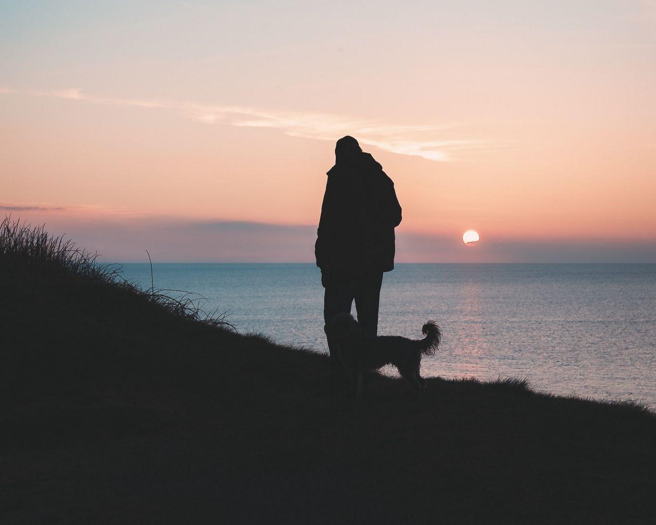 1280x1024 Friends Silhouette Wallpaper