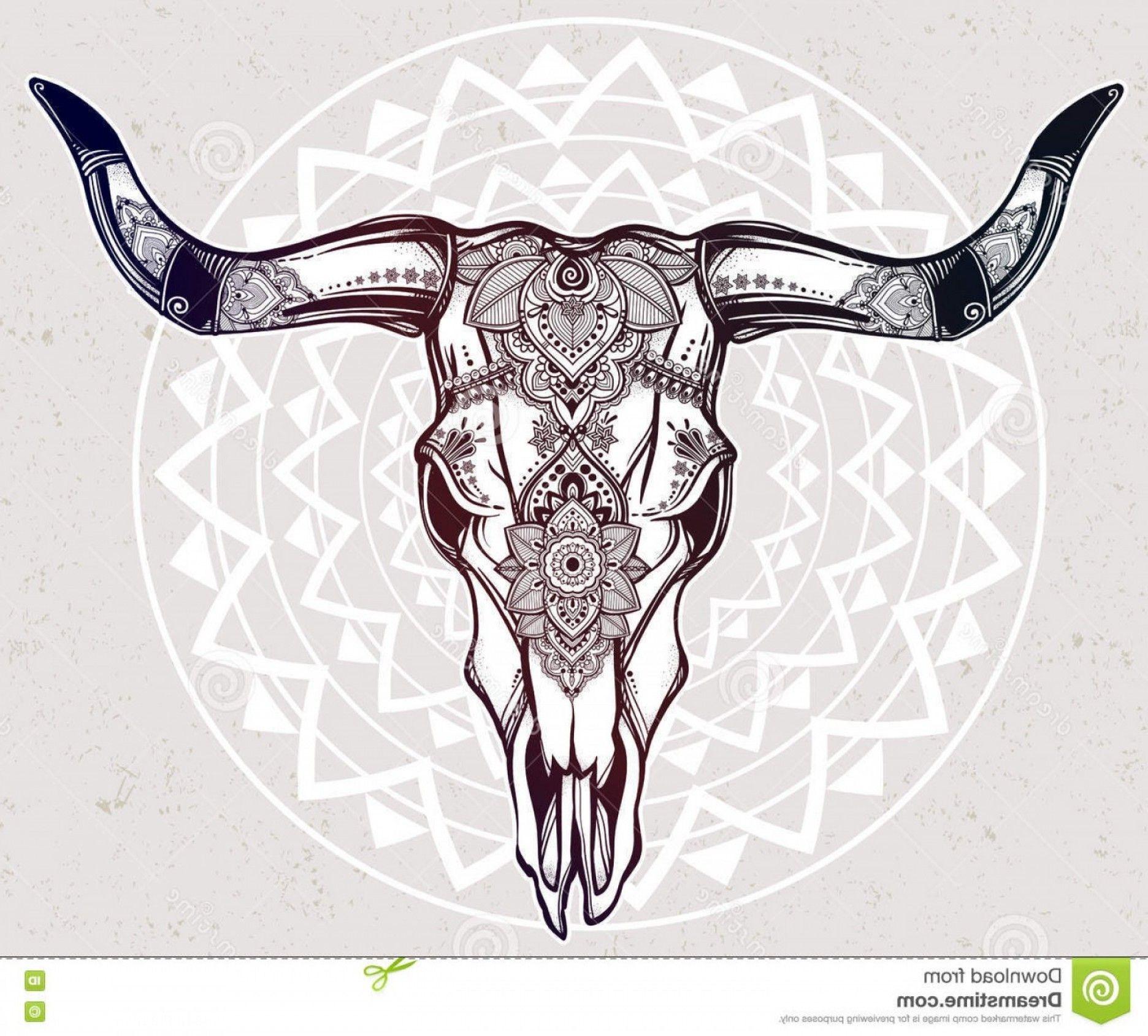 Download Bull Skull Gold Flower RoyaltyFree Stock Illustration Image   Pixabay