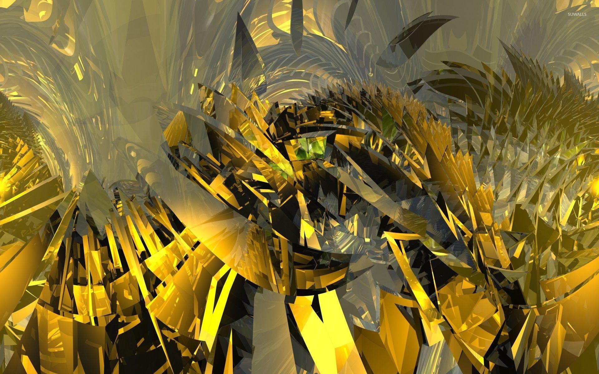 1920x1200 Gold shards wallpaper wallpaper